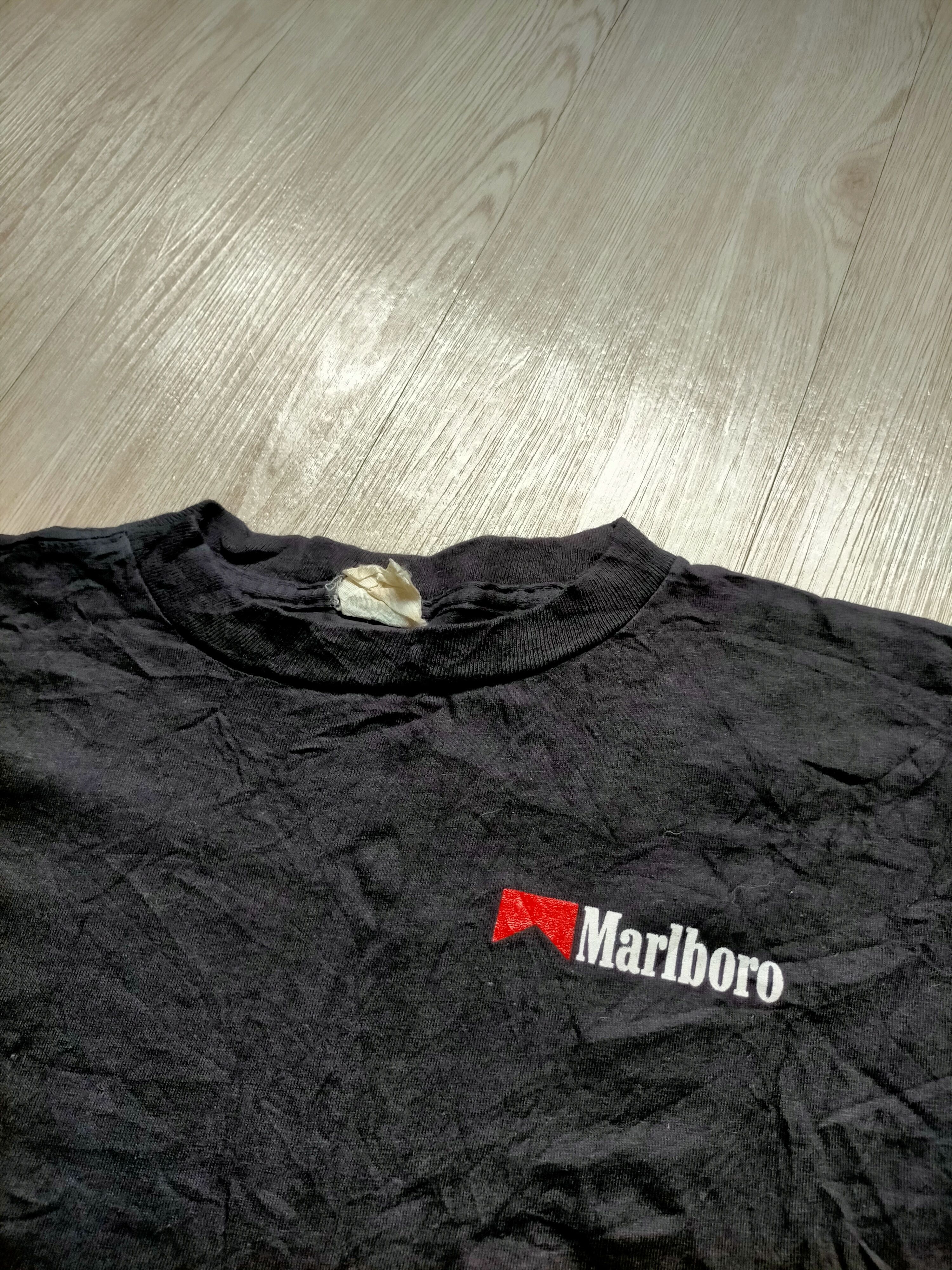 Marlboro Vintage Marboro Single stich black tee Size US M / EU 48-50 / 2 - 3 Thumbnail
