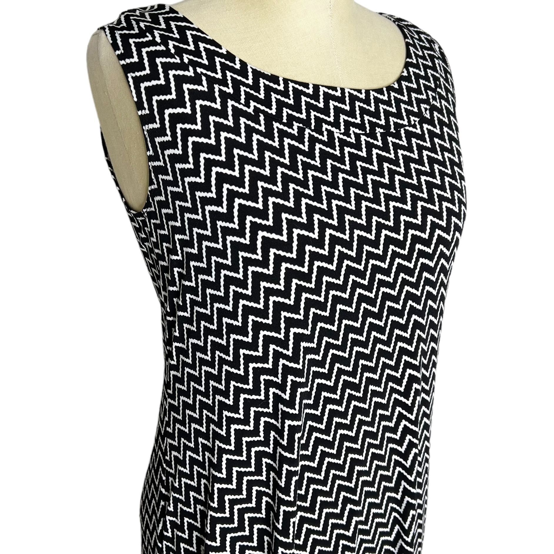 Chicos Chicos Dress Womens Size S (Chicos Size 0) Black White Herri |  Grailed