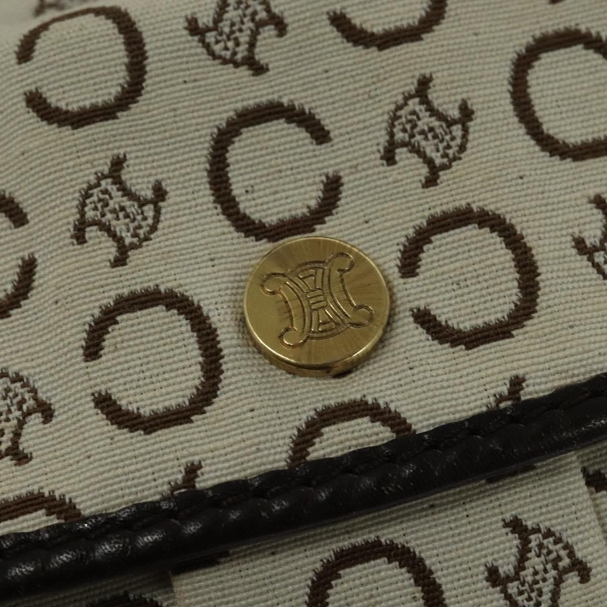 Celine CELINE C Macadam Canvas Shoulder Bag White Size ONE SIZE - 6 Thumbnail