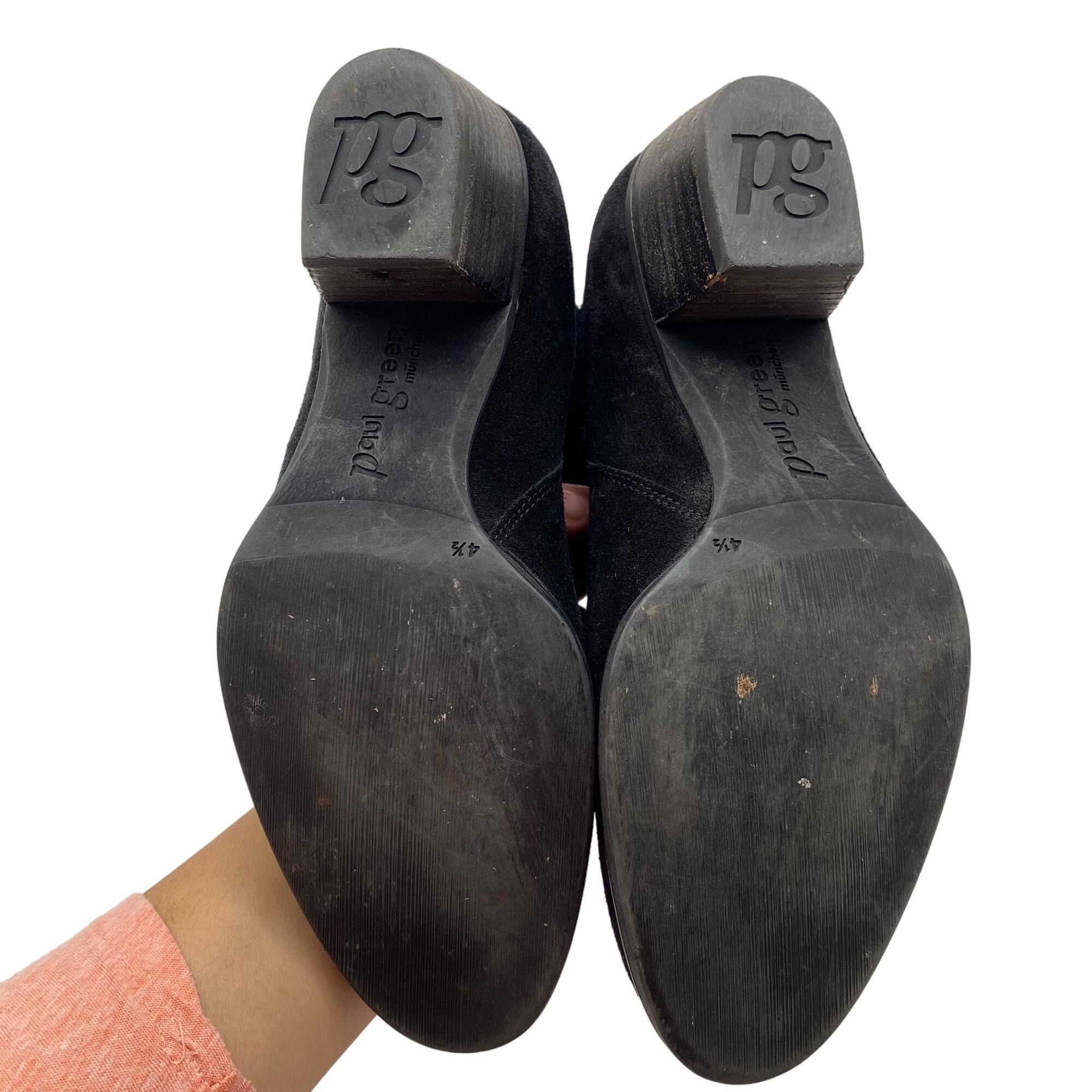 Other Paul Green Allison Black suede Leather Asymmetrical zip ankl Size US 7 / IT 37 - 8 Thumbnail