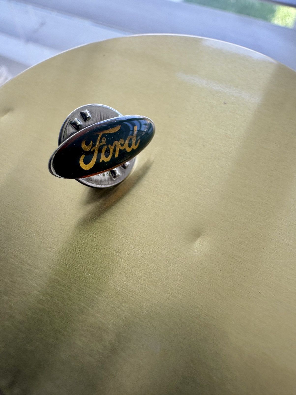 Ford Vintage FORD Logo Push Pin - Dark Green / Gold Size ONE SIZE - 1 Thumbnail