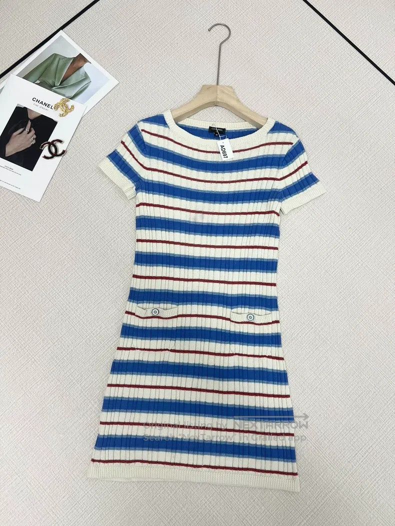 Chanel Chanel Striped dress Size XS / US 0-2 / IT 36-38 - 2 Thumbnail