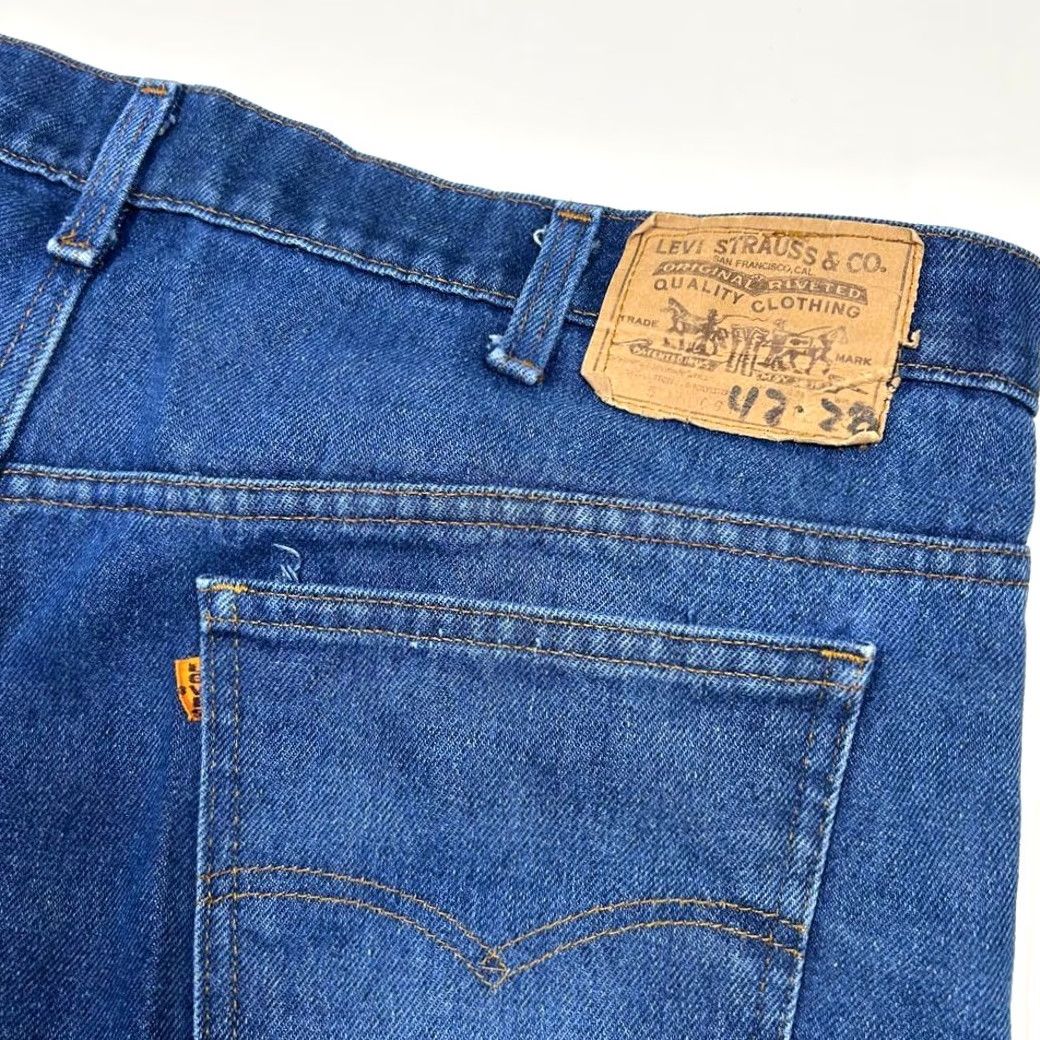 Levi's VINTAGE Levi's Mens Straight Leg Denim Jeans Medium Wash Altered Hem 42x28 Size US 42 / EU 58 - 4 Thumbnail