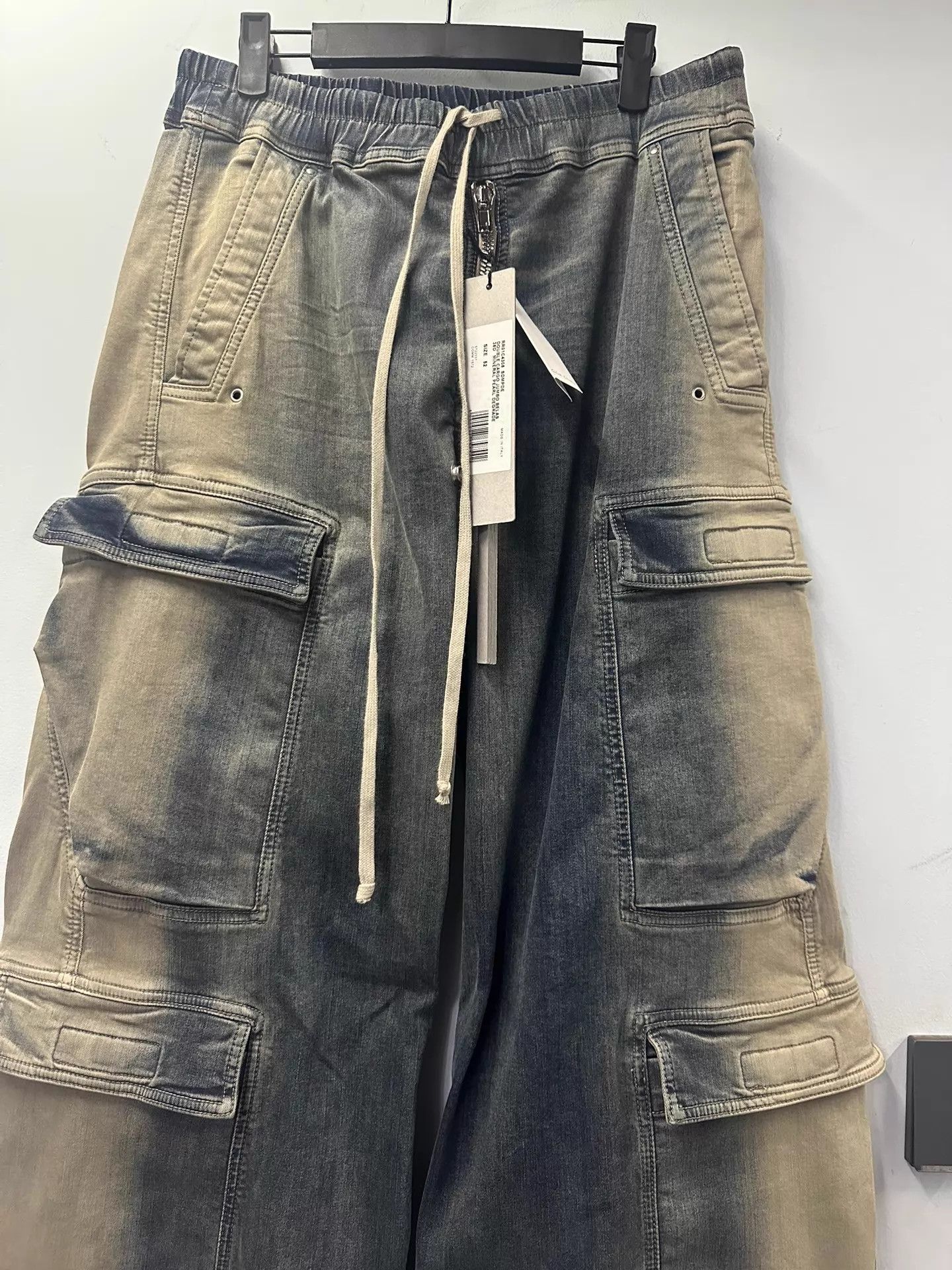 Rick Owens Rick Owens 23ss Bela Cargo Gradient Jeans 52 (XL) Size US 41 - 2 Thumbnail