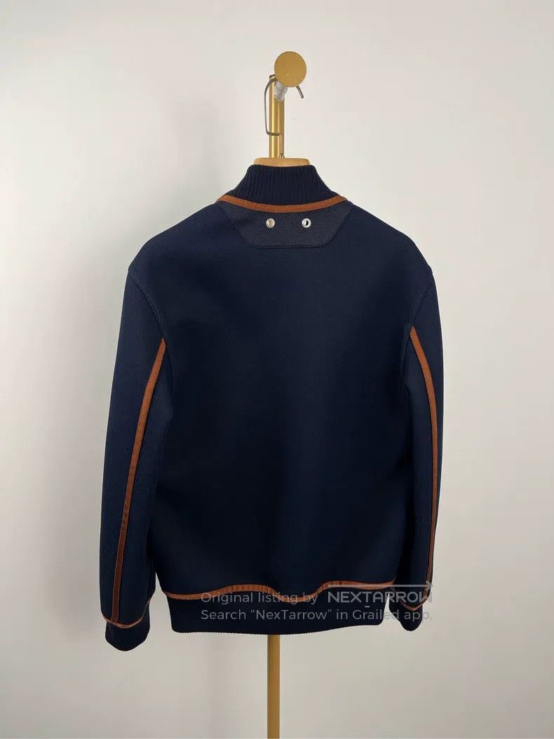 Hermes Hermes Navy Blue Striped Long Sleeve Jacket Size US S / EU 44-46 / 1 - 2 Thumbnail