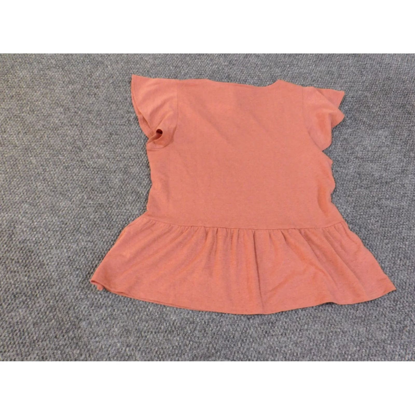 Ann Taylor Ann Taylor Loft Blouse Shirt Womens Medium Pink V-Neck Knit Pollover Pullover Ruffle Short Sleeve Casual Knitt Colorful Stretch Basic Size M / US 6-8 / IT 42-44 - 7 Thumbnail