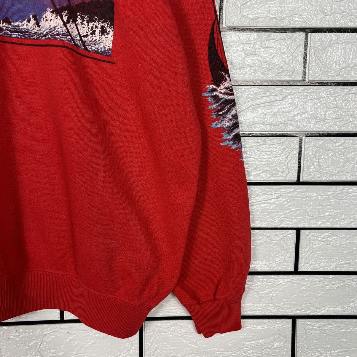 Hanes Vintage 80’s Hanes San Francisco Beach Sweatshirt #4008-C182 Size US XL / EU 56 / 4 - 7 Thumbnail