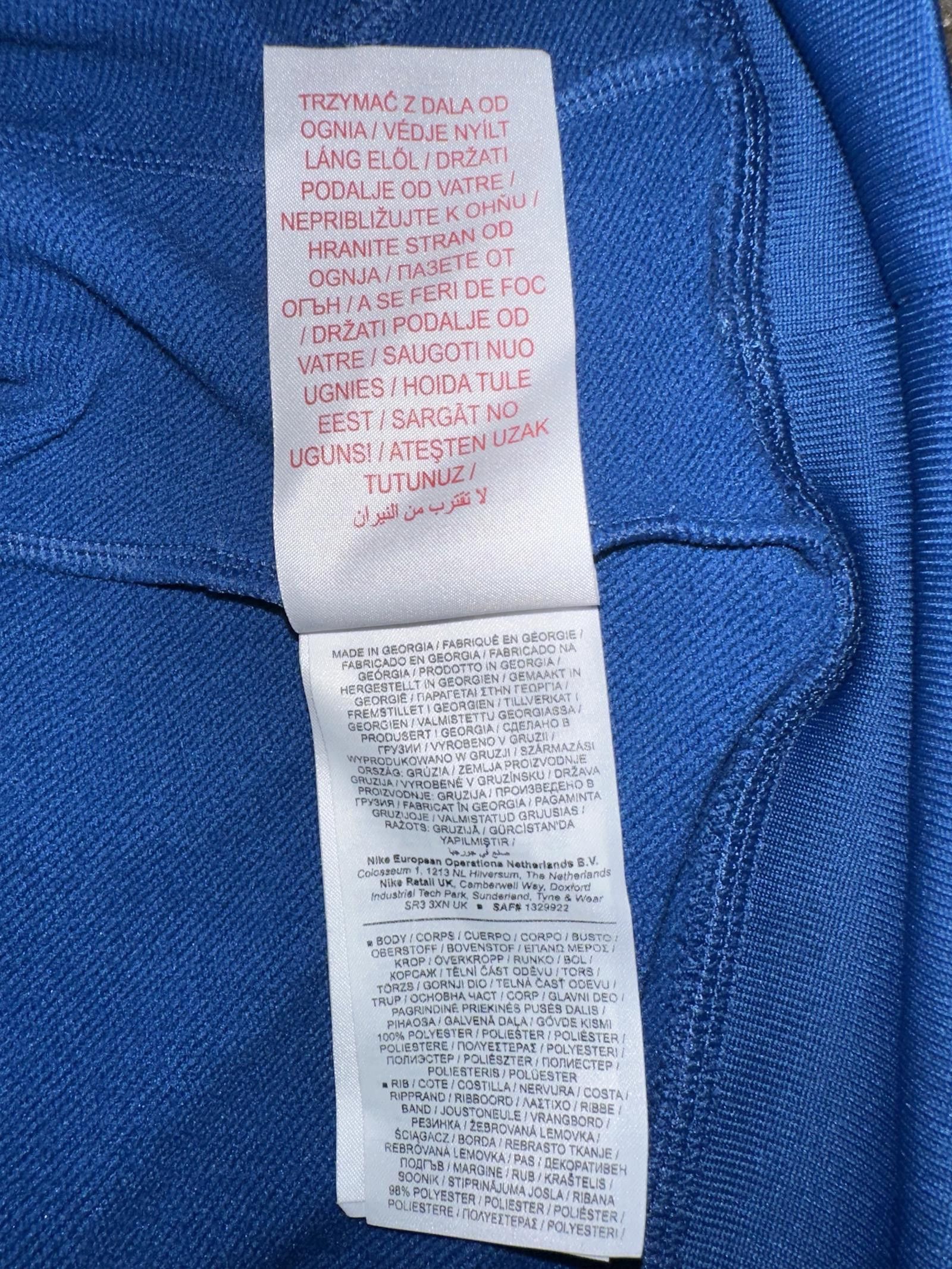 Nike Nike Big Kids (Boy’s) Dri-Fit FC Libero Football Blue Hooded Sweatshirt Size US M / EU 48-50 / 2 - 9 Thumbnail