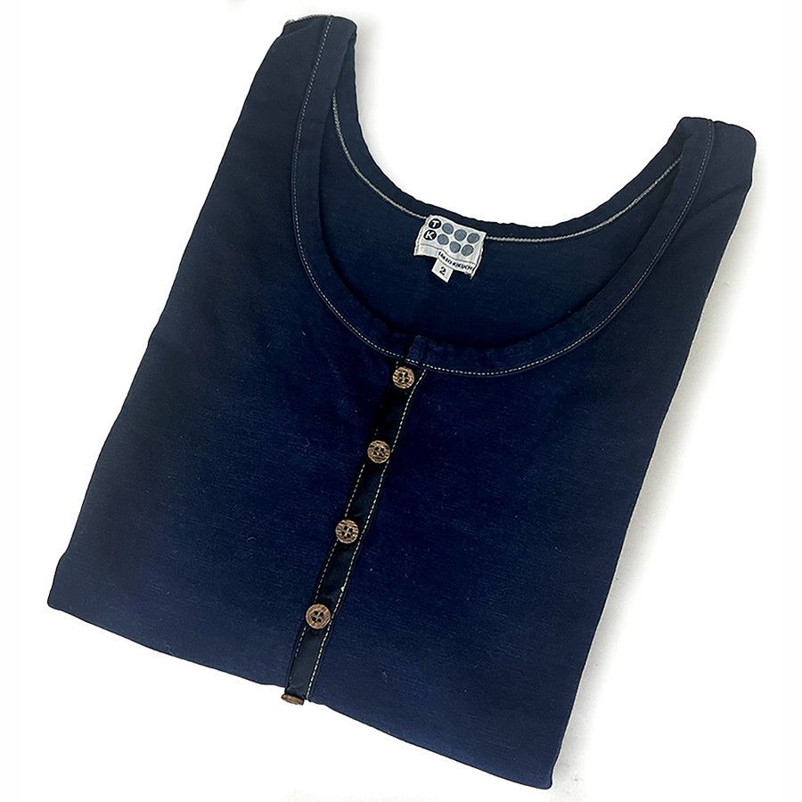 Takeo Kikuchi Takeo Kikuchi Vintage Embroidered Fish Tank Top from Japan Size US S / EU 44-46 / 1 - 1 Thumbnail