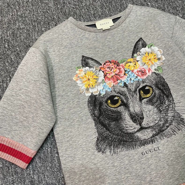 Gucci Gucci Cat's head big logo space cotton sweatshirt 2501-Next Size US S / EU 44-46 / 1 - 2 Thumbnail