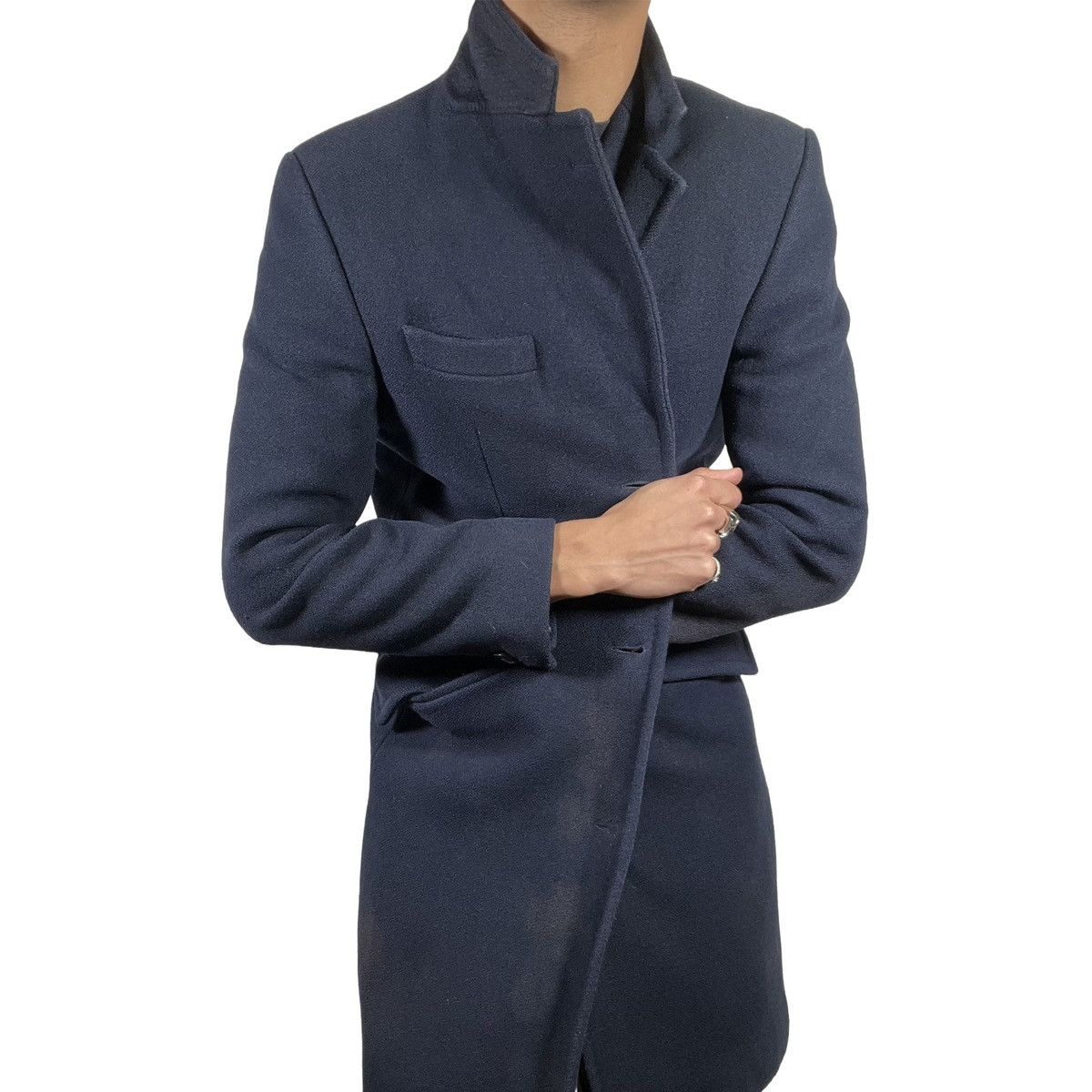 Our Legacy Our Legacy AW14 Navy Melton Coat Size US S / EU 44-46 / 1 - 3 Thumbnail