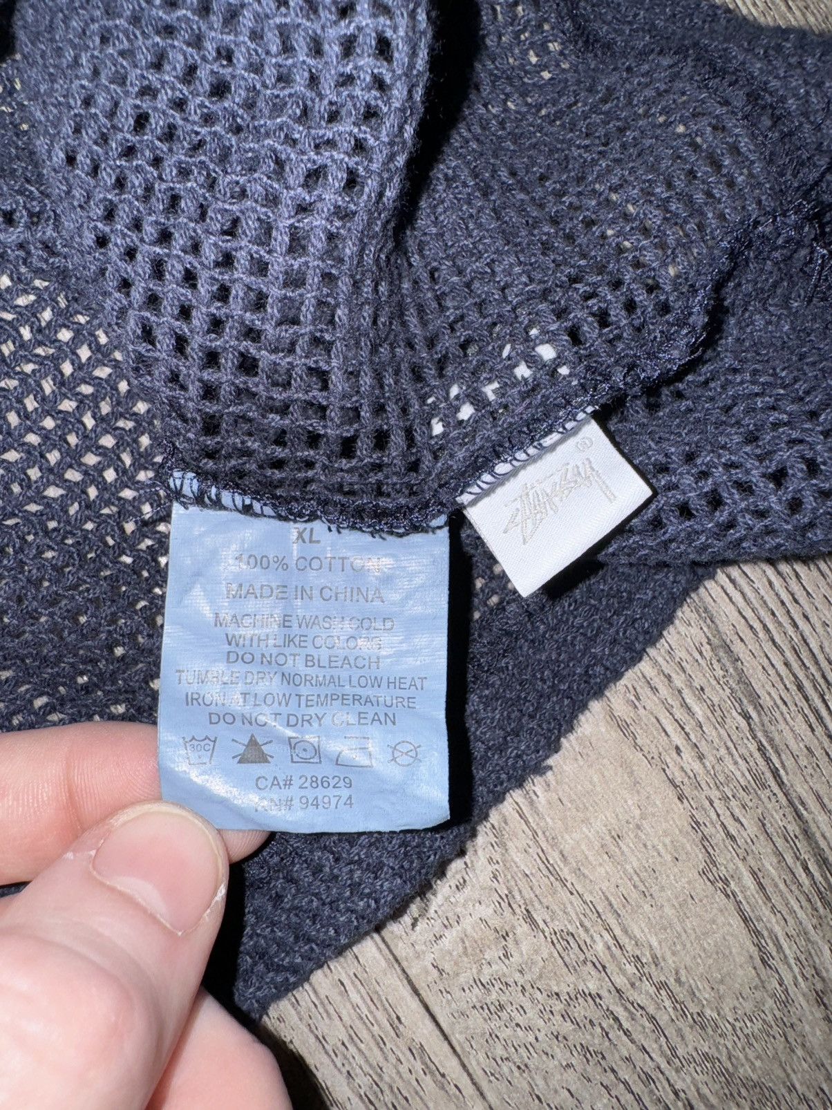 Stussy Knitted Mesh S/S T-shirt Size US XL / EU 56 / 4 - 3 Thumbnail