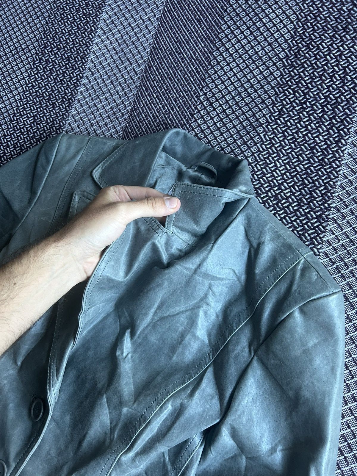 Genuine Leather Vintage Yokoo Real Leather Jacket Japanese Style Size Large Size L / US 10 / IT 46 - 8 Thumbnail