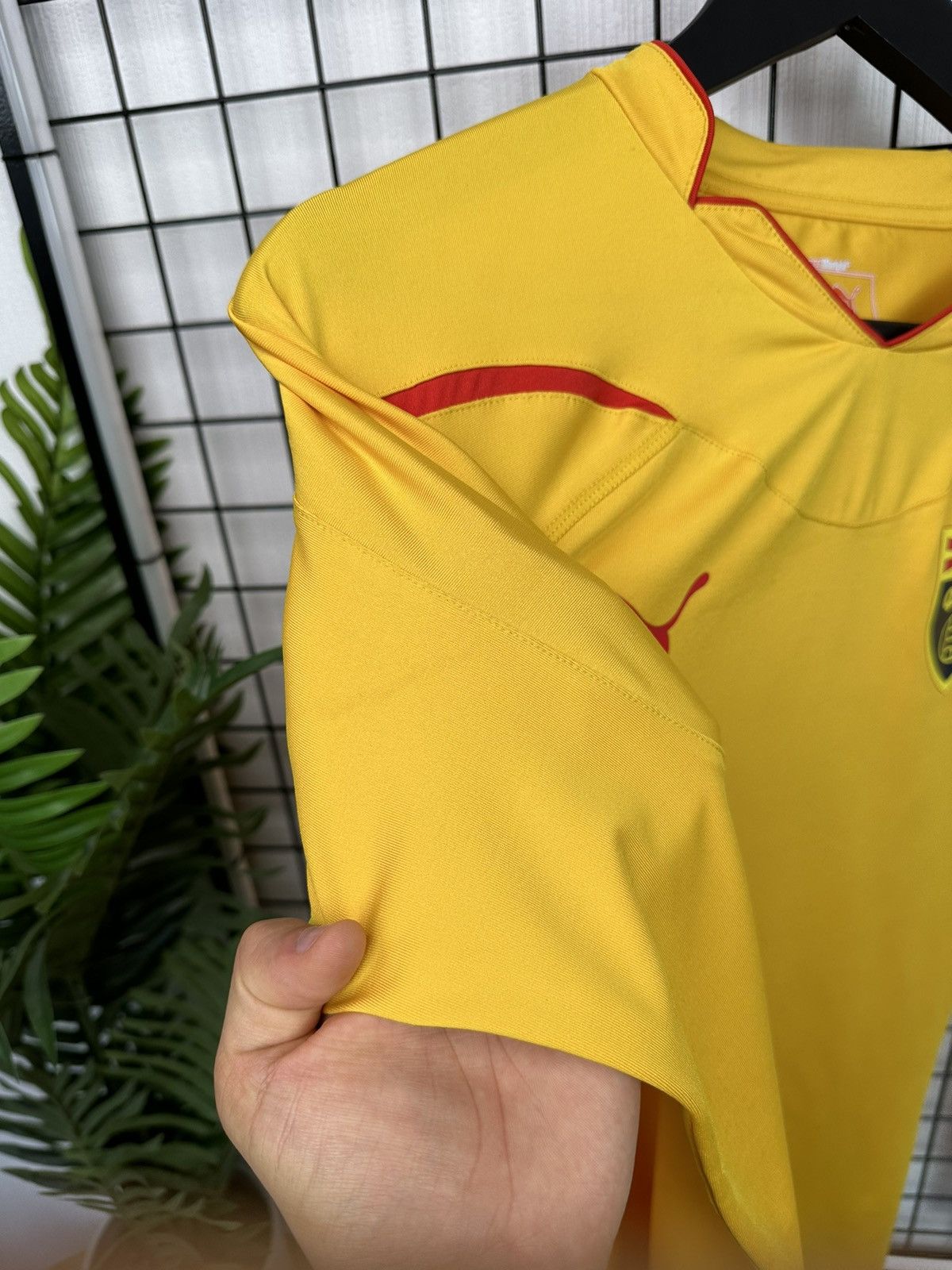Puma × UEFA North Macedonia football jersey 2010 2013 away Men M yellow Size US M / EU 48-50 / 2 - 19 Thumbnail
