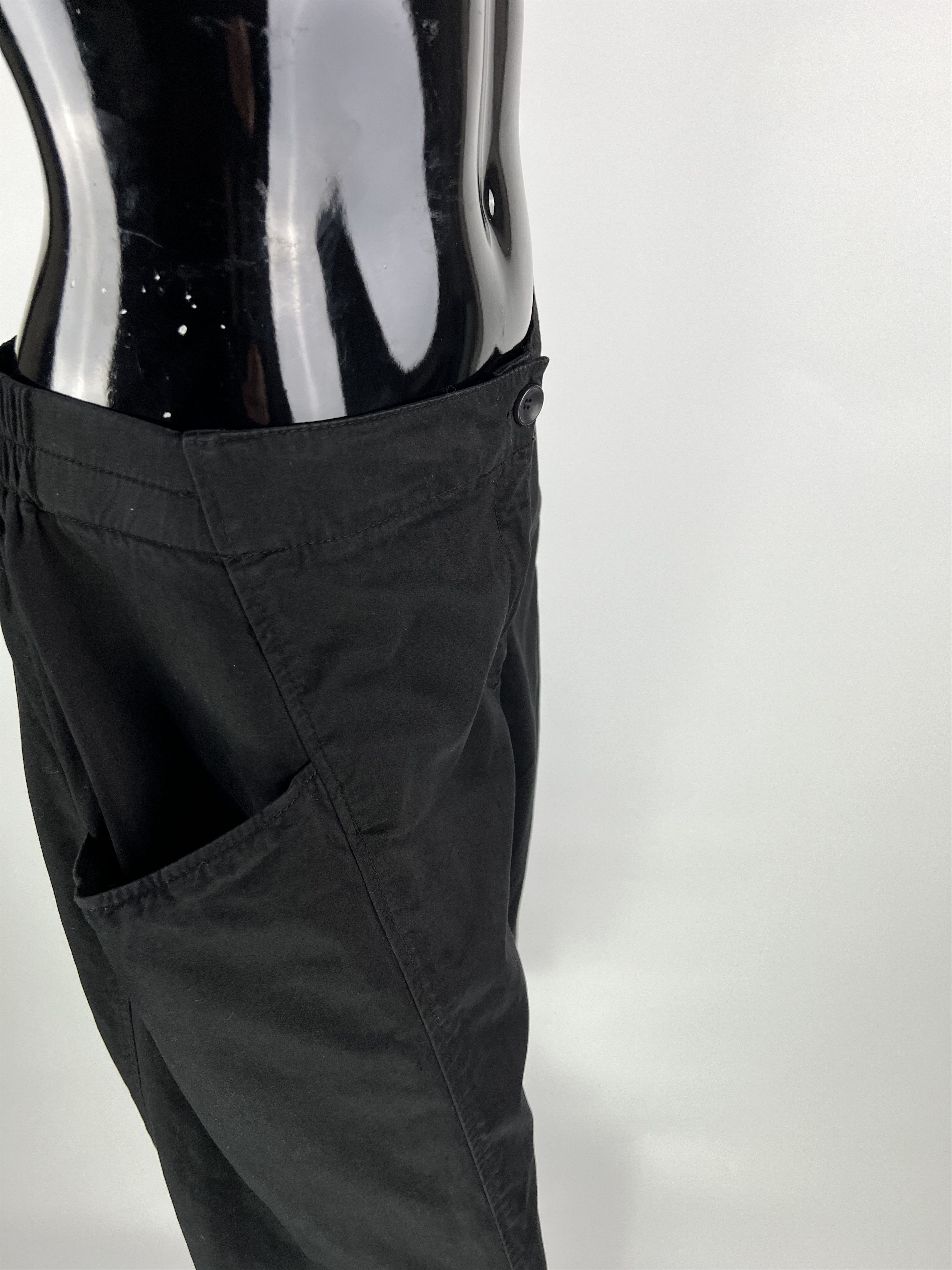Designer Oska Black Cotton Lyocell Wide Leg Trousers Pants Size 2 Size 30" / US 8 / IT 44 - 8 Thumbnail