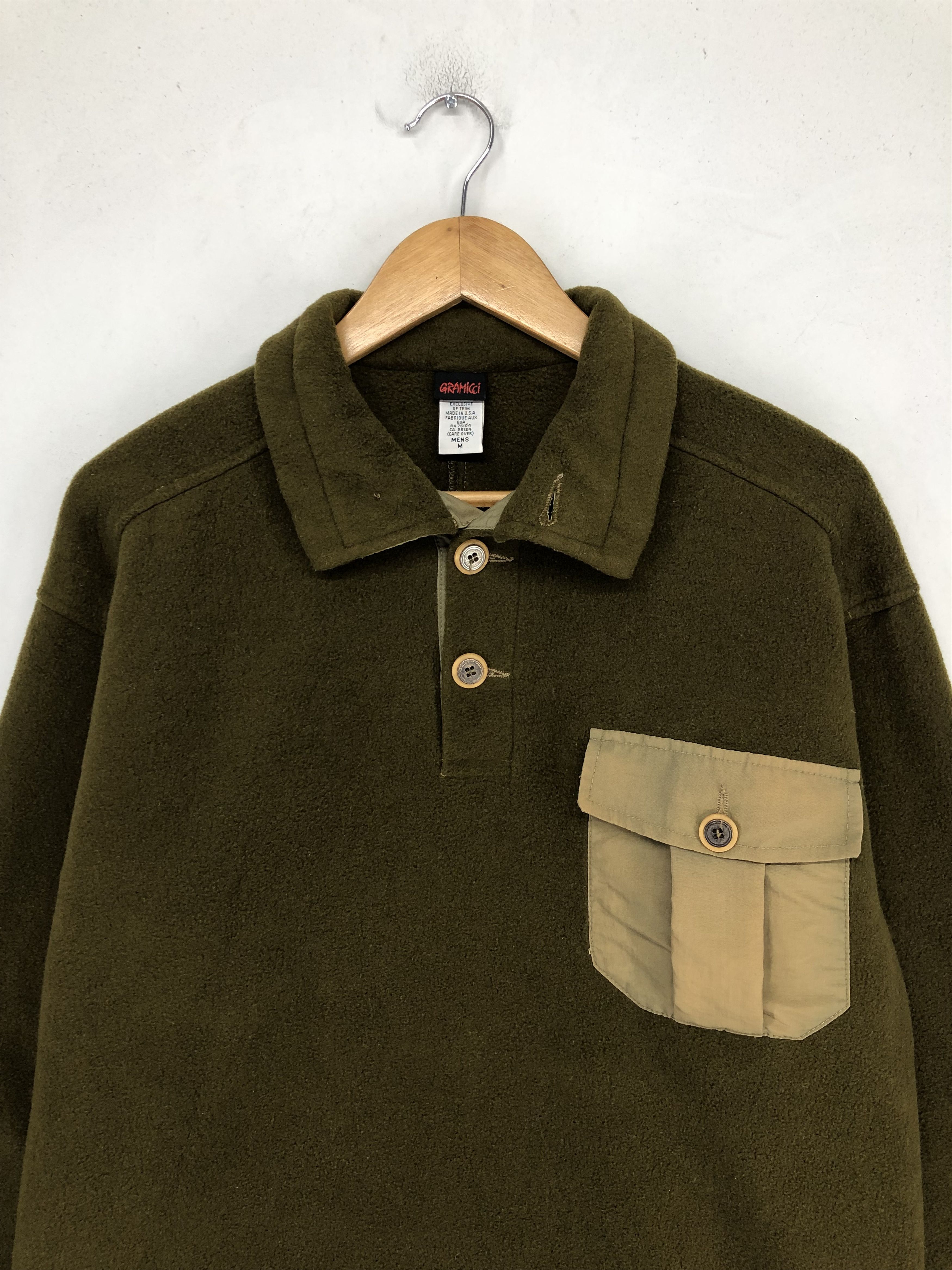 Gramicci Vintage 90s Gramicci Henry Neck Fleece Pullover Jacket Size US M / EU 48-50 / 2 - 5 Thumbnail