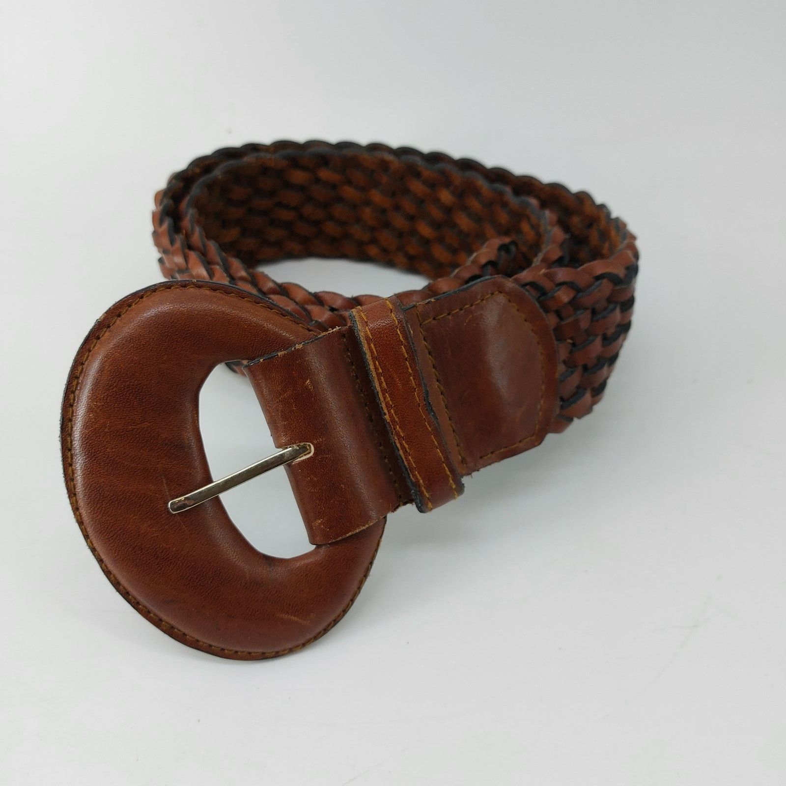 Other Women's Boho Braided Brown Leather Belt Sz S/M Size ONE SIZE - 8 Thumbnail