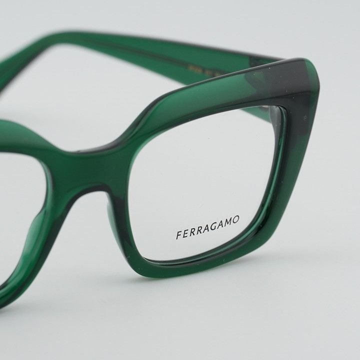 Salvatore Ferragamo Salvatore Ferragamo SF3008 317 Women Eyeglasses Green 50mm Size ONE SIZE - 7 Thumbnail