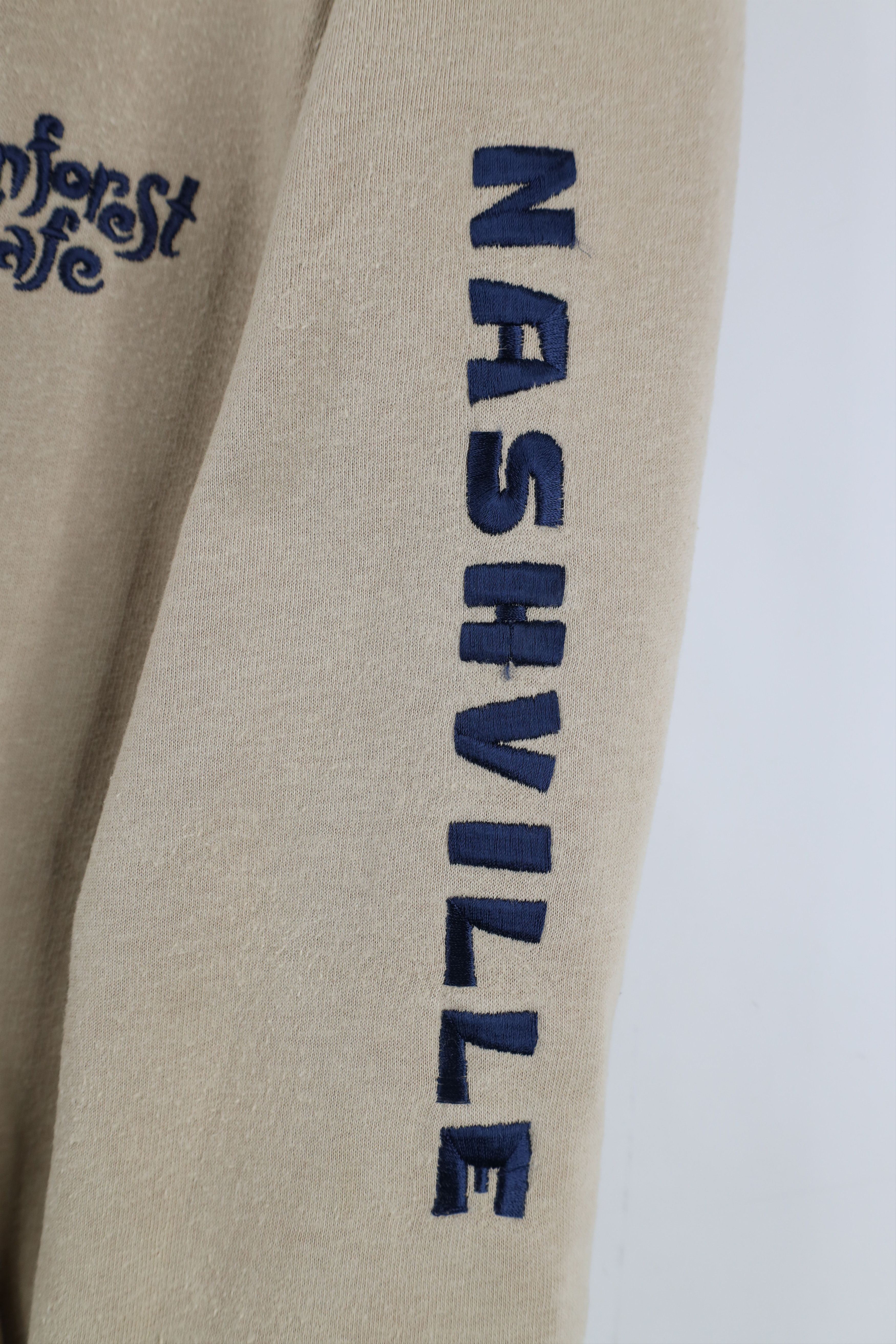 Vintage Vintage Rainforest Cafe Nashville Full Zip Hoodie Beige Size M / US 6-8 / IT 42-44 - 4 Thumbnail