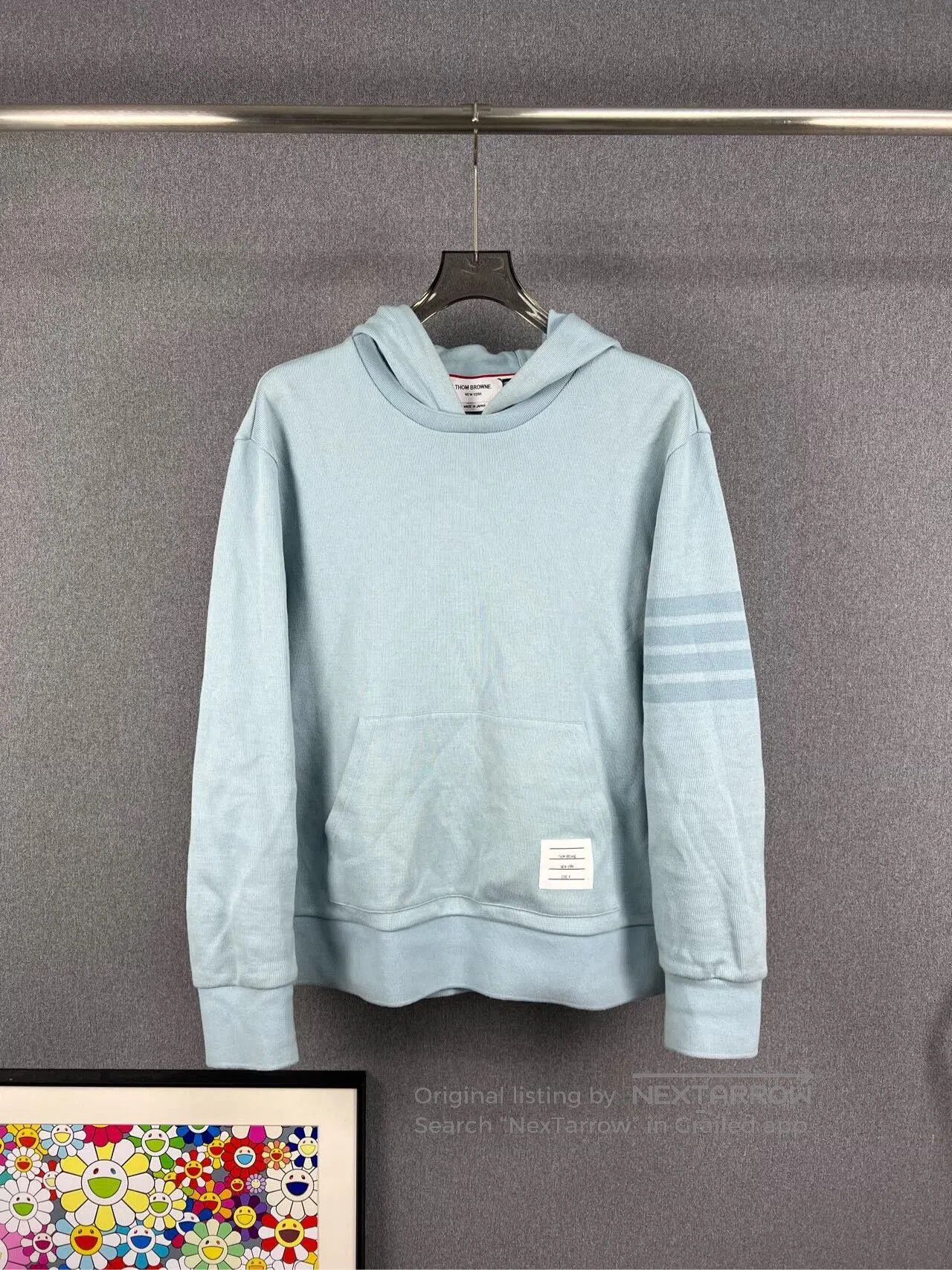 Thom Browne thom browne light blue knit hoodie. Size US M / EU 48-50 / 2 - 1 Thumbnail