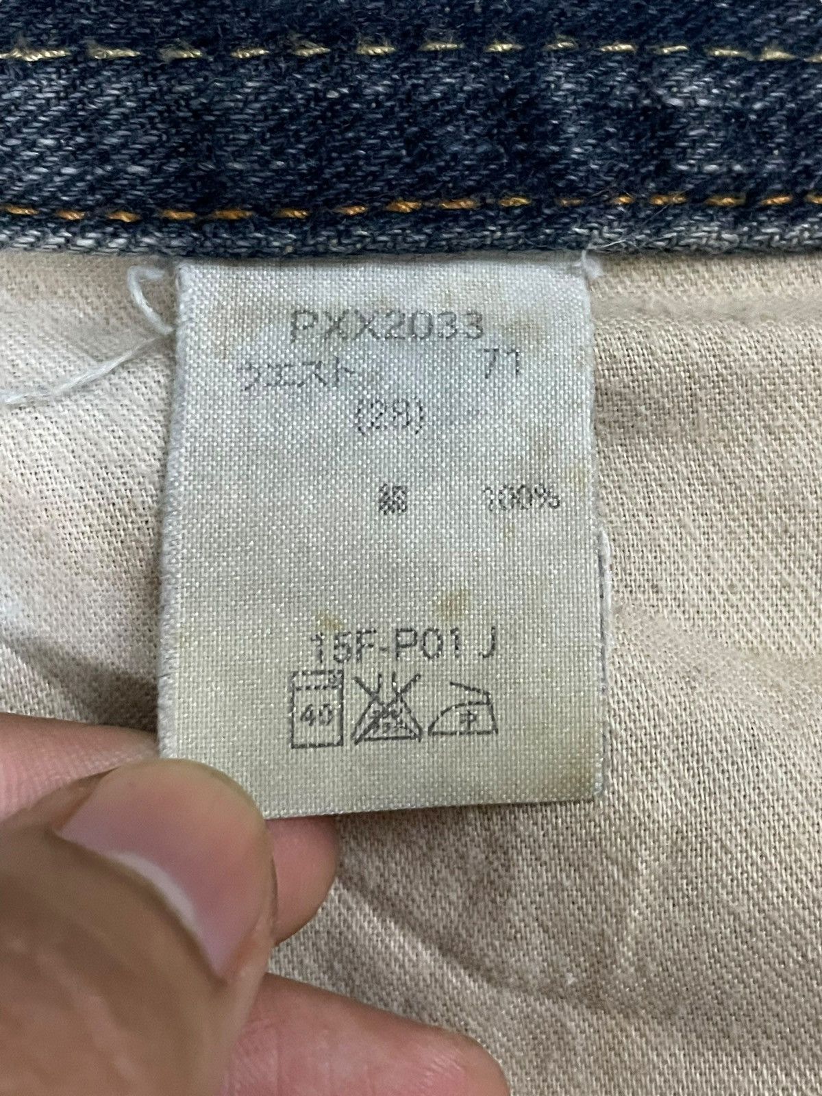 Big John Vintage Big John x GL Heart Bootcut Mud Wash Distroyed Jeans Size US 30 / EU 46 - 15 Thumbnail