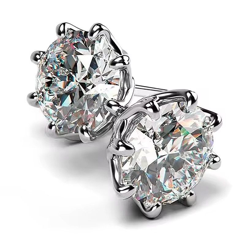 Other 10mm Round Cubic Zirconia Classic Stud Earrings Size ONE SIZE - 3 Thumbnail
