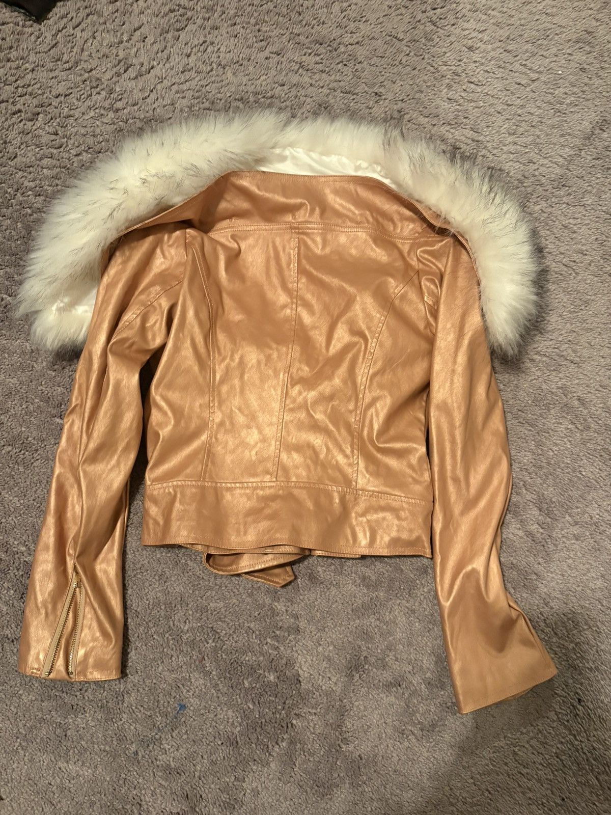 Other PINK FUR LEATHER JACKET Size S / US 4 / IT 40 - 2 Thumbnail