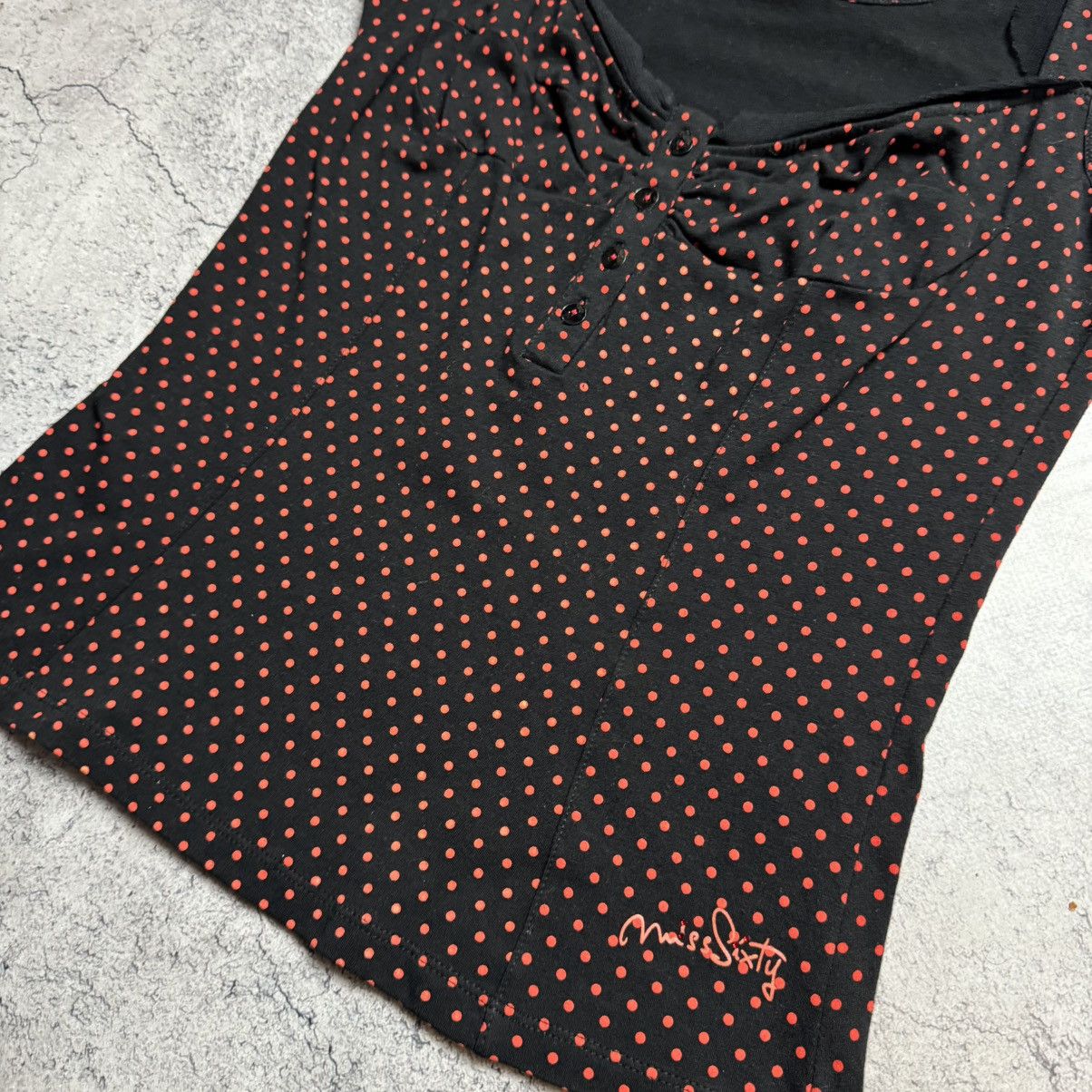 Miss Sixty NEW Miss Sixty Vintage Top Sleeveless Size L / US 10 / IT 46 - 4 Thumbnail