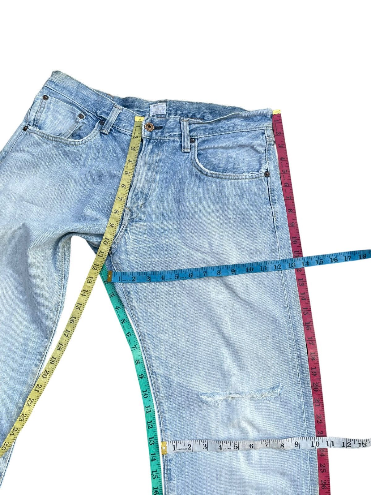 Edwin Vintage Edwin 505ZX Selvedge Distresed Jeans Size US 36 / EU 52 - 14 Thumbnail