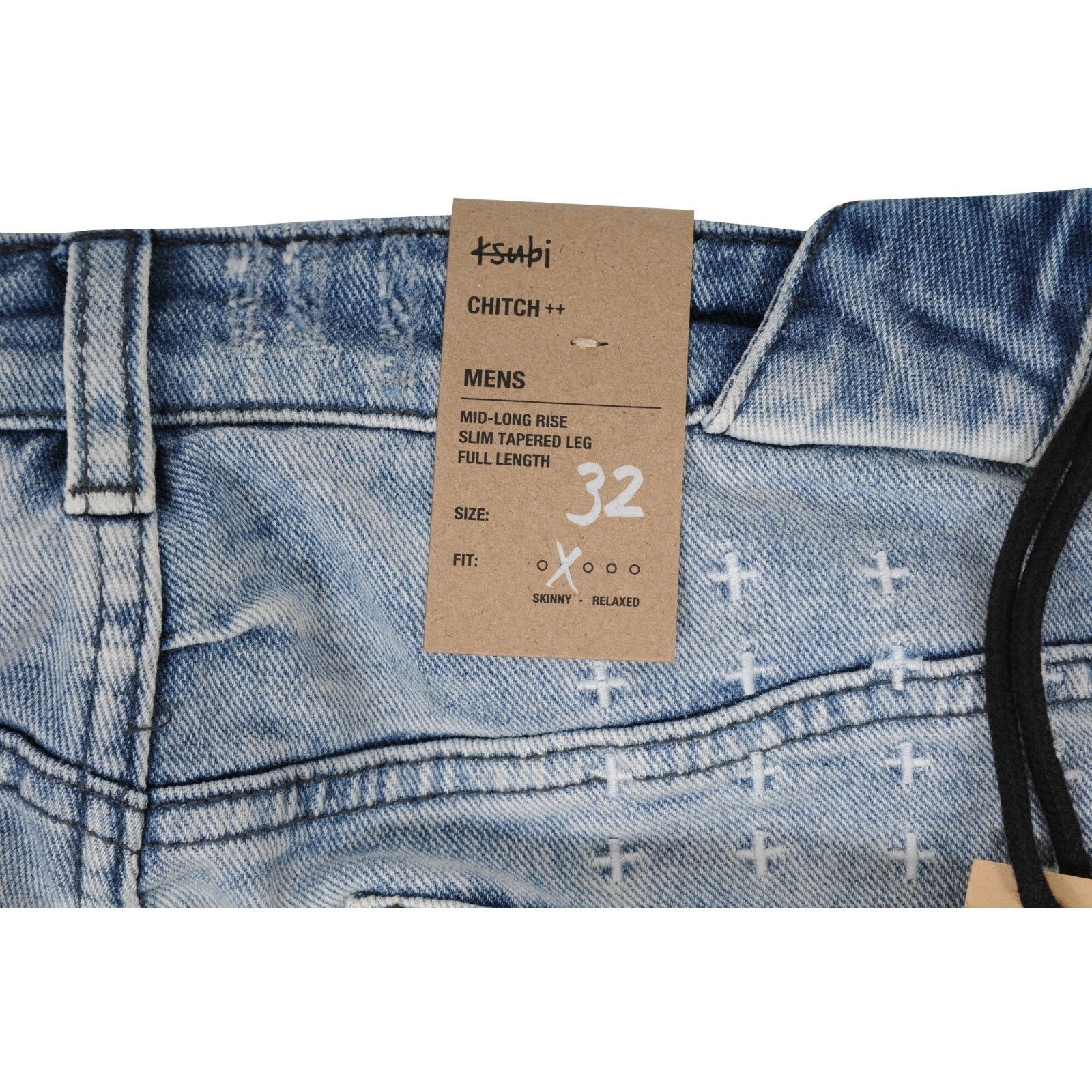Ksubi 32x32 Blue Wash Chitch Slim Fit Size US 32 / EU 48 - 10 Thumbnail