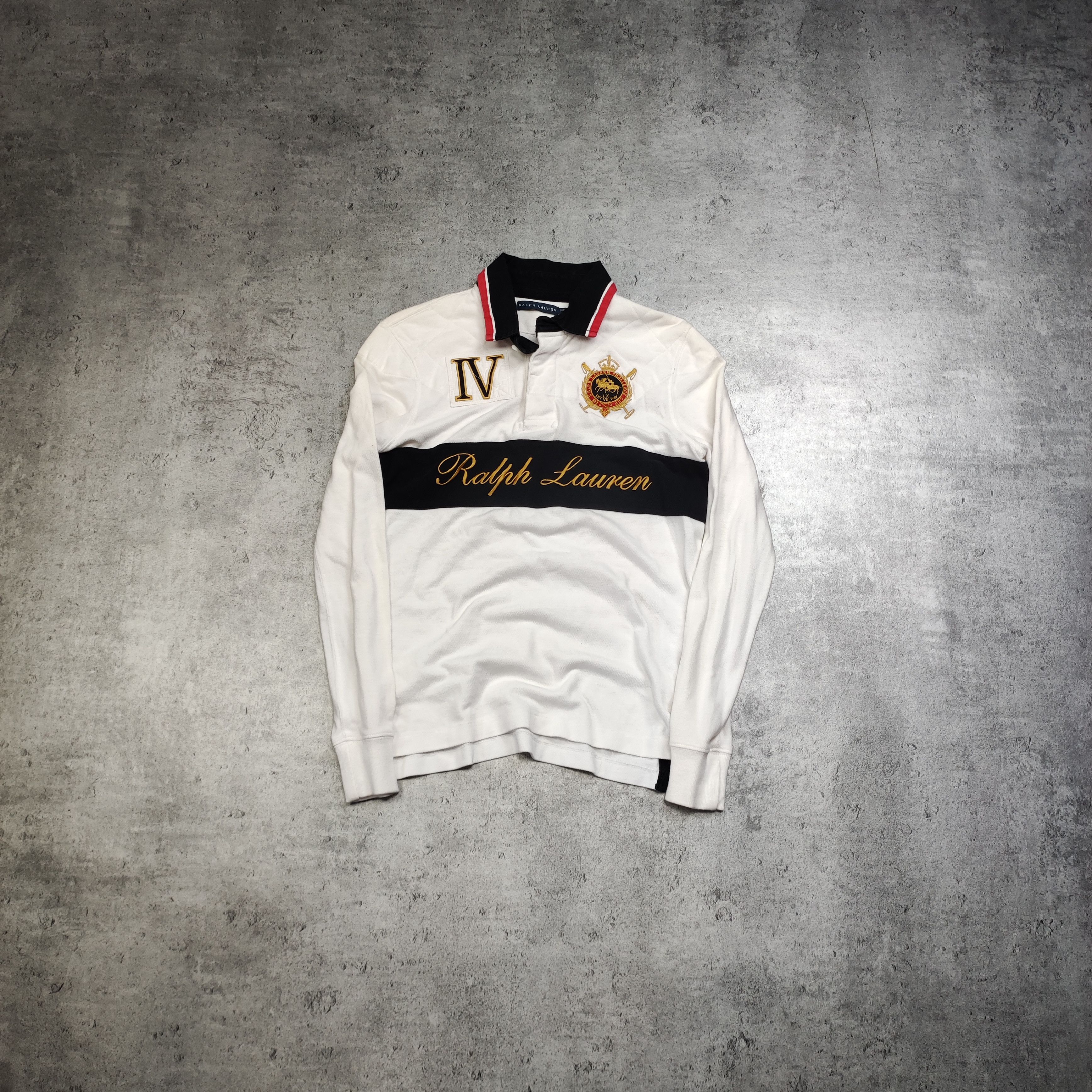 Polo Ralph Lauren × Ralph Lauren × Vintage RARE 90s Polo Ralph Lauren Chief Keef Big Logo Polo Shirt Size S / US 4 / IT 40 - 1 Thumbnail