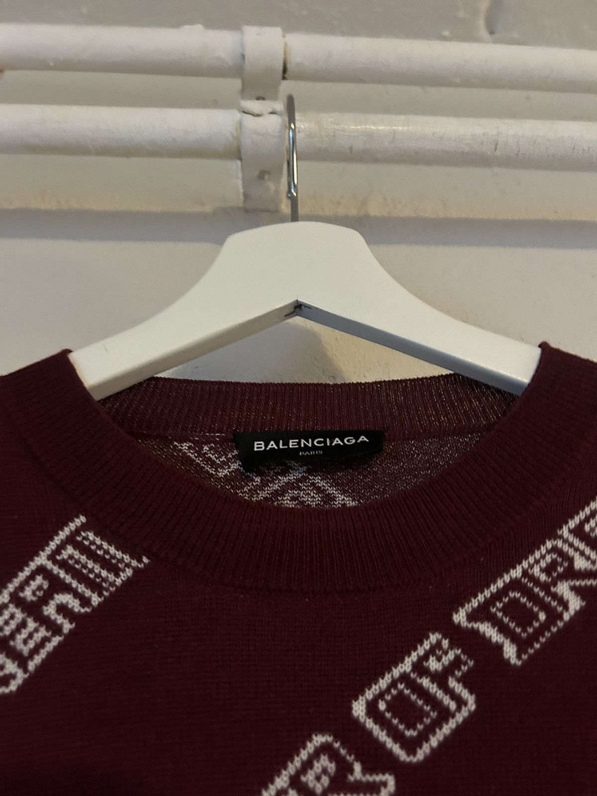 Balenciaga Balenciaga Oversized Wool “The Power of Dreams” Sweater Size US XL / EU 56 / 4 - 7 Thumbnail
