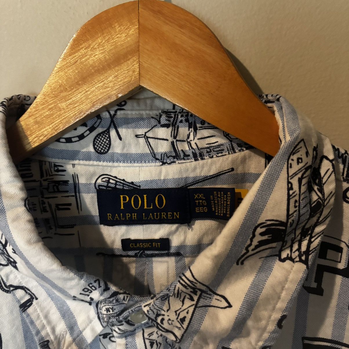 Polo Ralph Lauren Polo Ralph Lauren Pennant Flag Shirt Size US XXL / EU 58 / 5 - 3 Thumbnail