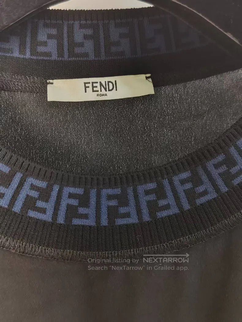 Fendi Fendi Collar Double F Logo Silk Short Sleeve Shirt Size XS / US 0-2 / IT 36-38 - 3 Thumbnail