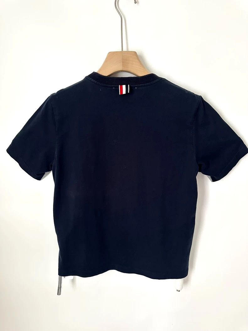 Thom Browne Thom Browne Gray and blue patchwork short sleeves Size US M / EU 48-50 / 2 - 2 Thumbnail