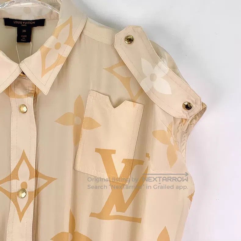 Louis Vuitton Louis Vuitton Orange gradient logo presbyopic full print m Size XS / US 0-2 / IT 36-38 - 3 Thumbnail