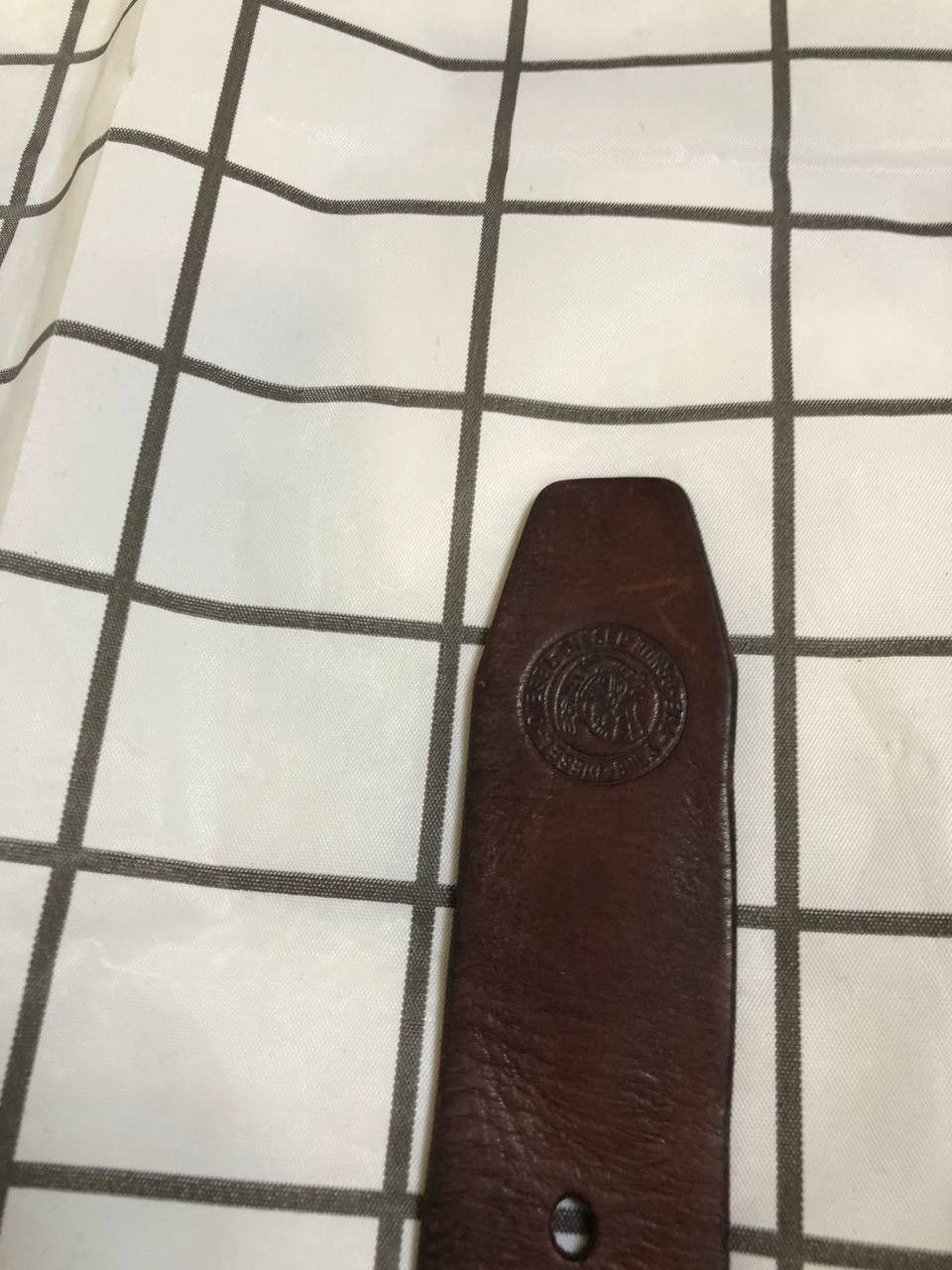 Diesel Diesel vintage leather Belt Metal Big Logo Rare Men Y2K Size ONE SIZE - 8 Thumbnail