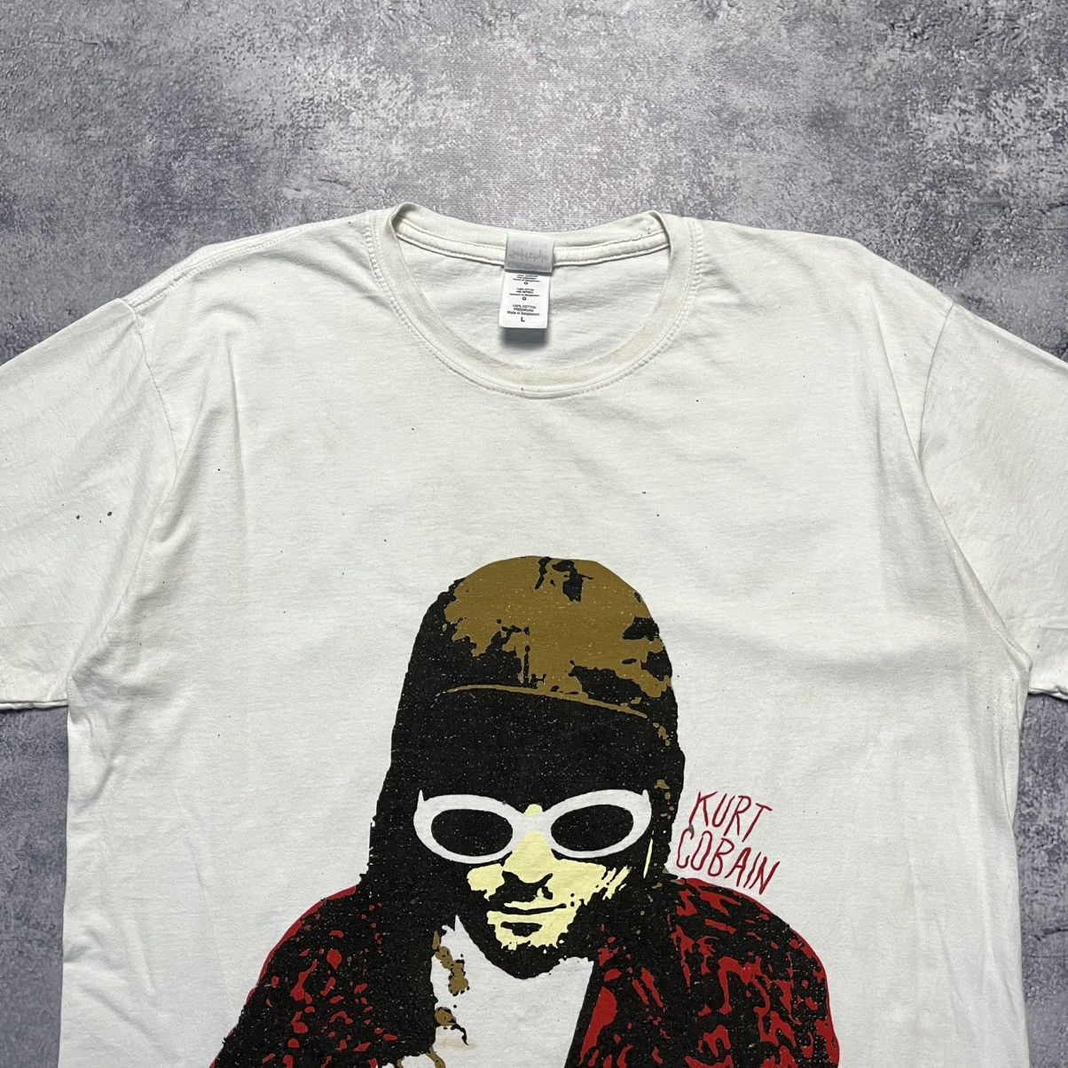 Band Tees Vintage Kurt Cobain Nirvana Tee Y2K Rock Band Size US L / EU 52-54 / 3 - 2 Thumbnail