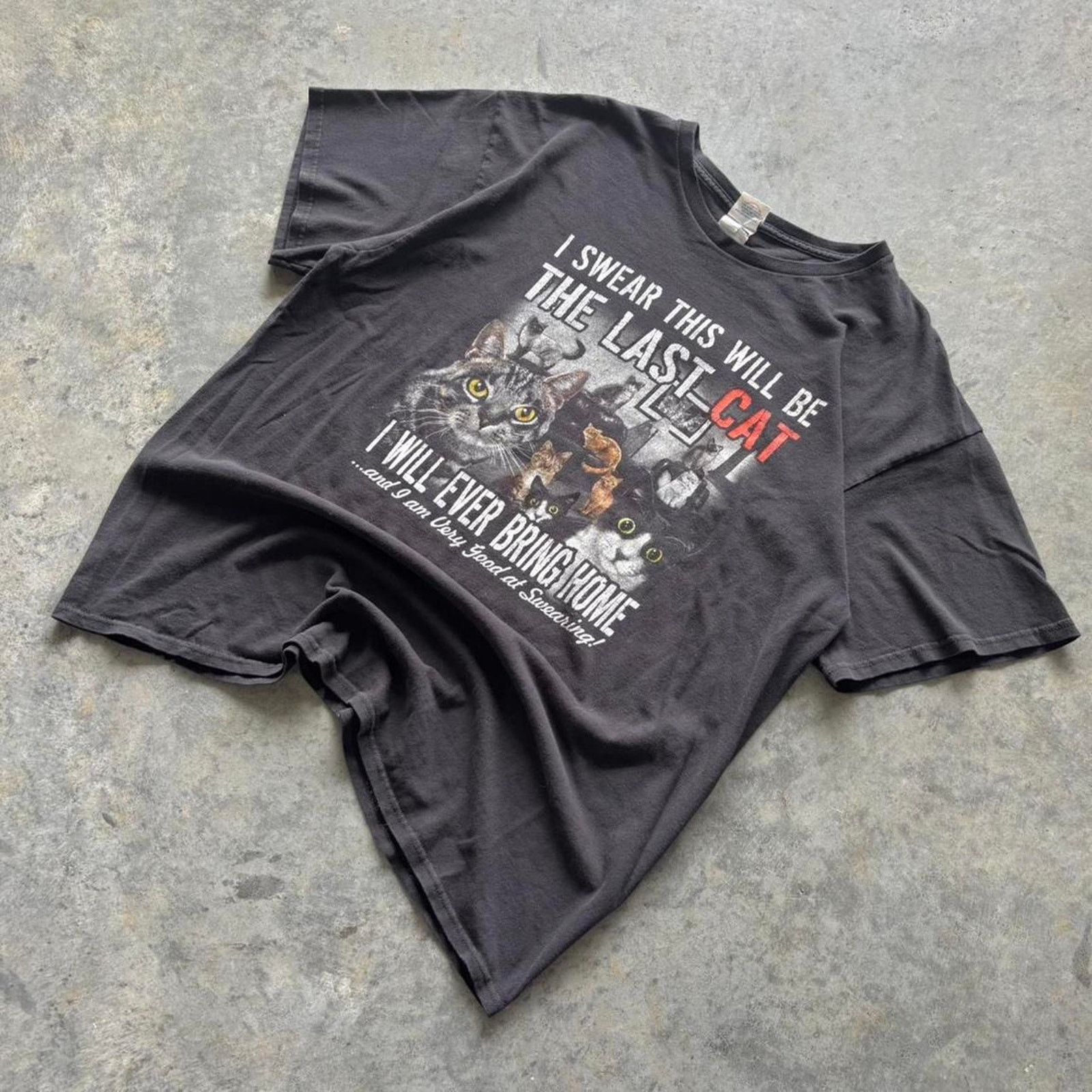 Delta × Japanese Brand × Vintage Vintage Y2K Funny Parody Cat T-shirt Size US XL / EU 56 / 4 - 1 Thumbnail