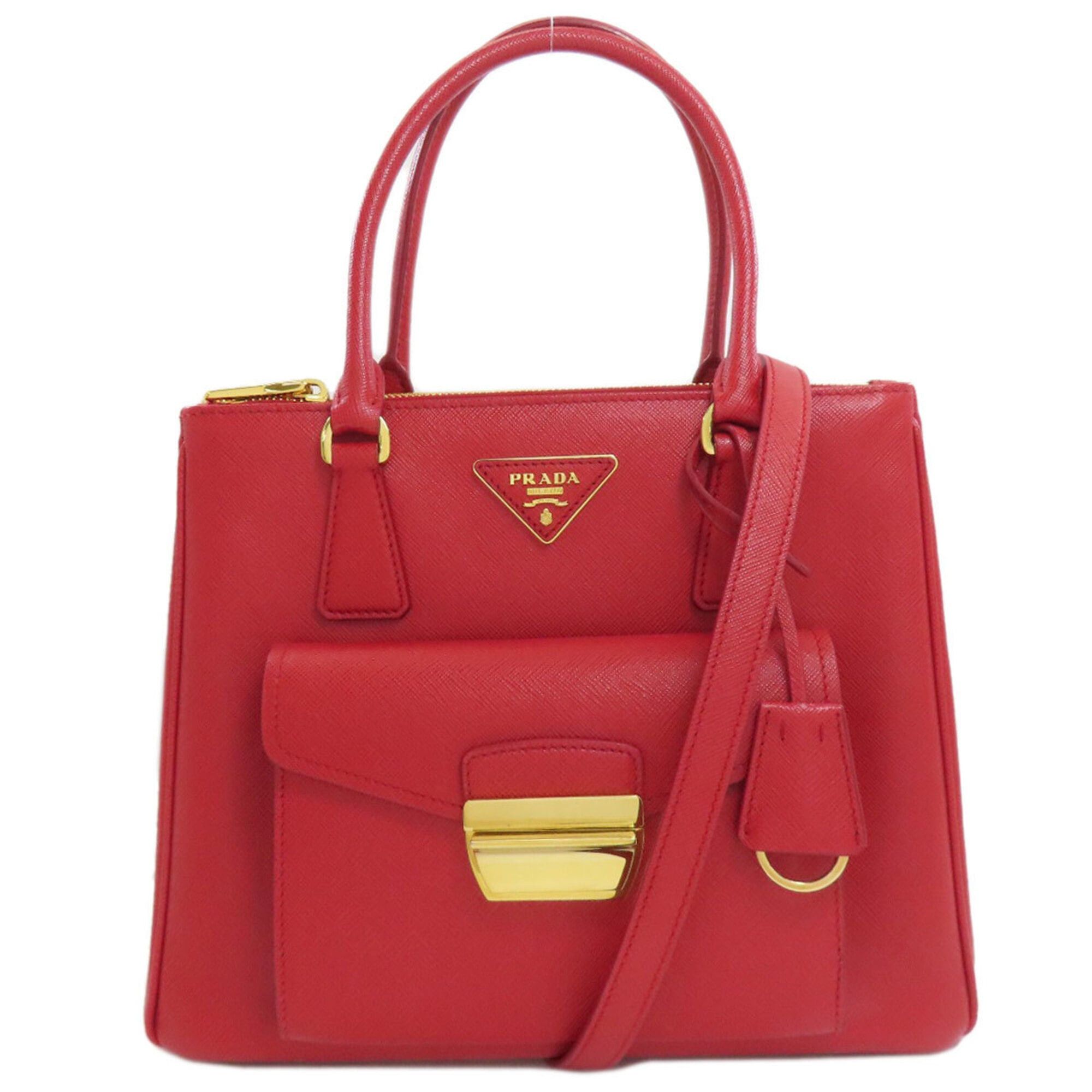 Prada Prada 1BA256 2-Way Handbag Saffiano Leather Women's PRADA Size ONE SIZE - 1 Thumbnail