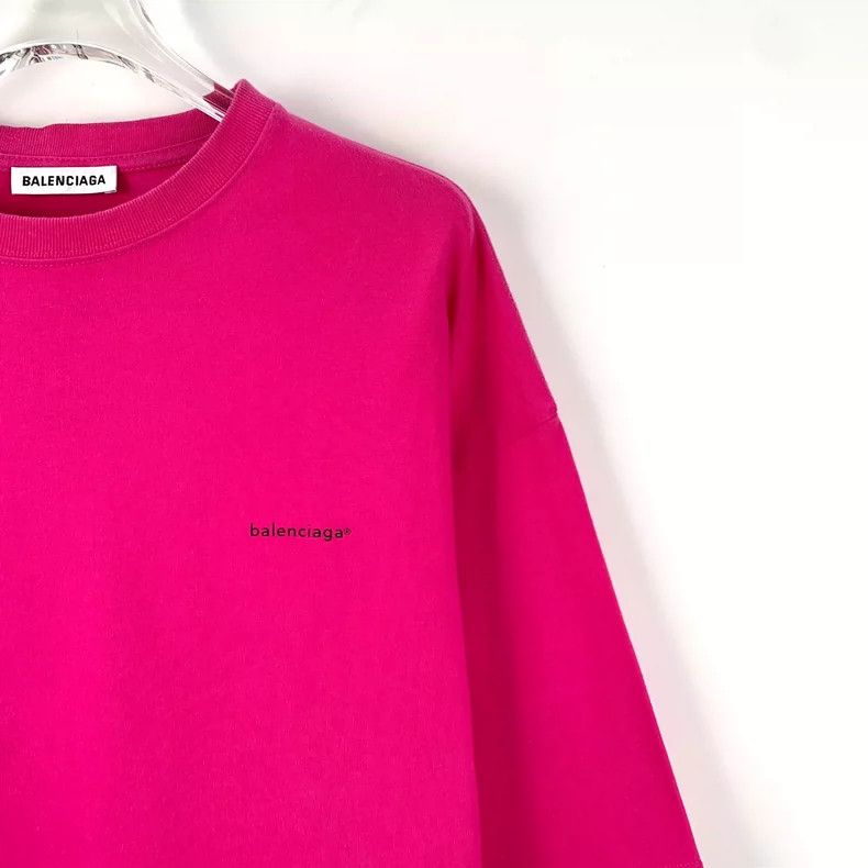 Balenciaga Balenciaga Rose-pink logo monogrammed embroidered cotton c Size M / US 6-8 / IT 42-44 - 3 Thumbnail