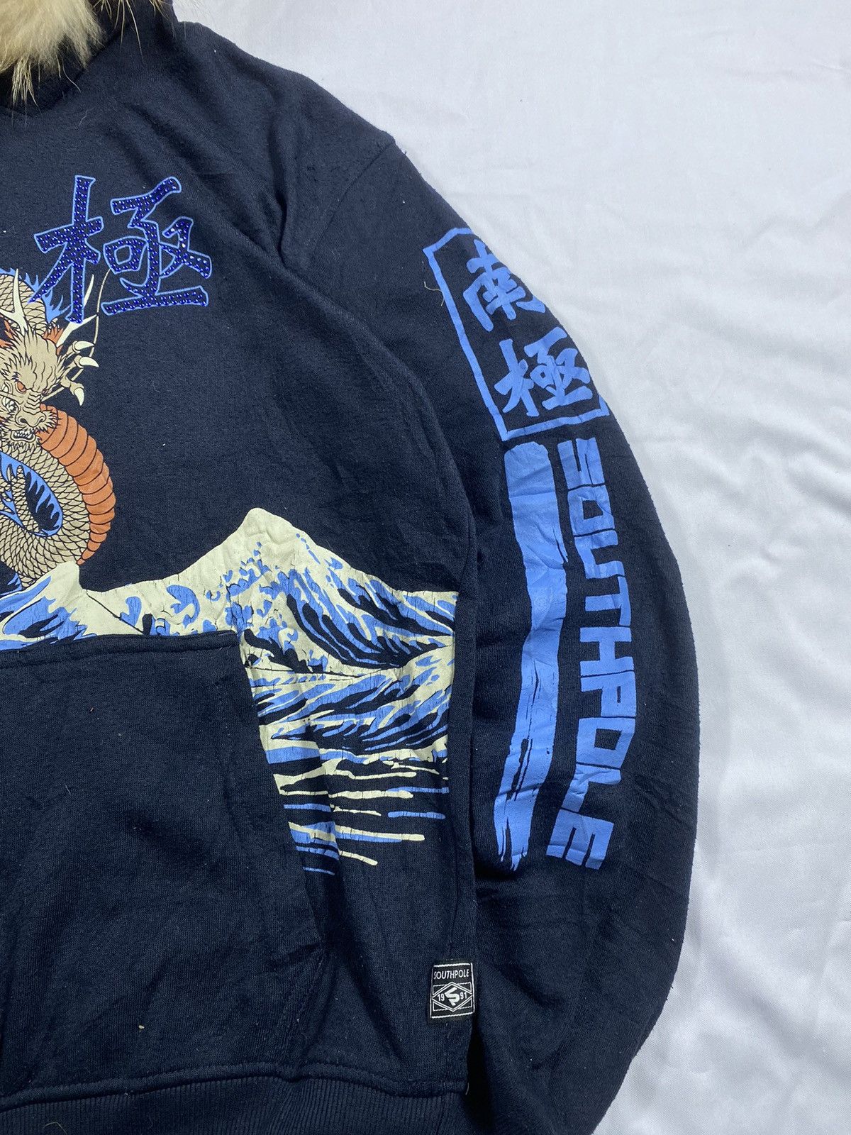 Southpole Japanese Dragon Southpole fur Hoodie ifsix style Size US L / EU 52-54 / 3 - 6 Thumbnail