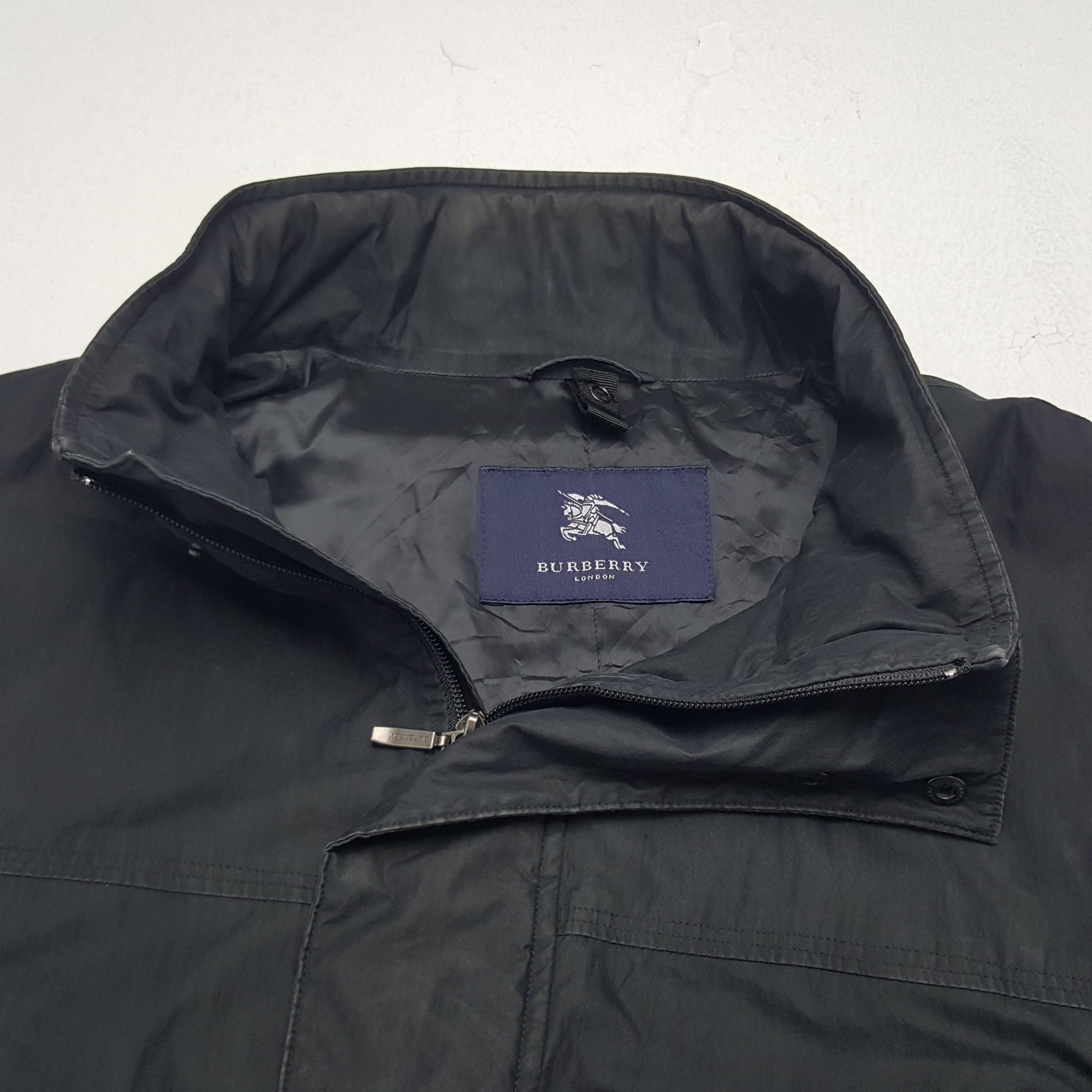 Burberry × Vintage Vintage Burberry London Custom Art Spellout Long Jacket Size US L / EU 52-54 / 3 - 4 Thumbnail