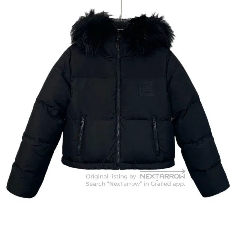 Fendi Fendi Color-blocked fur collar double F floral reversible Size S / US 4 / IT 40 - 5 Thumbnail