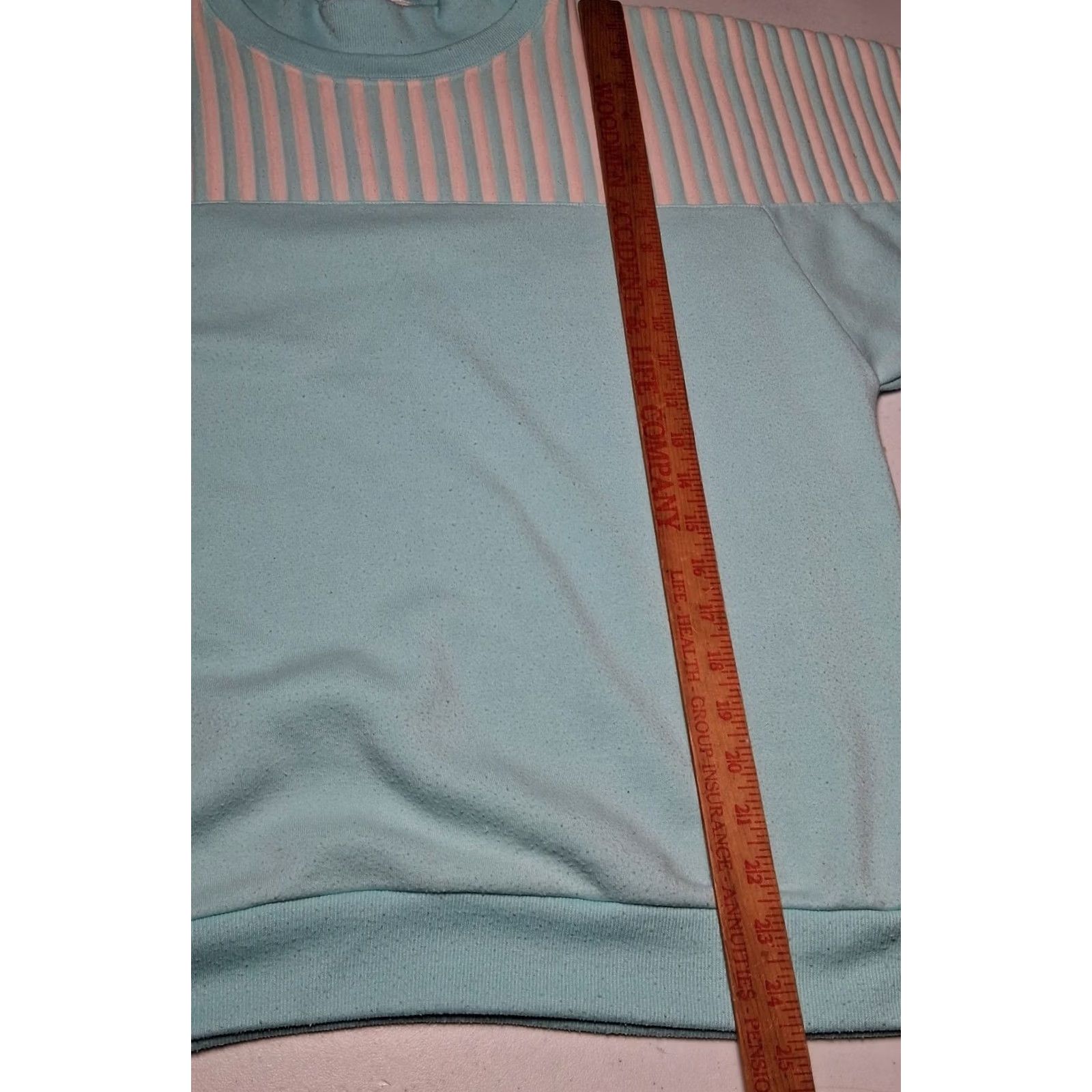 Vintage VINTAGE Apres Sport Sweatshirt Women L Blue Pink Ribbed Crewneck Retro Striped Ski Winter Fall Spring Athletic Casual Pullover Formal Read Size L / US 10 / IT 46 - 5 Thumbnail