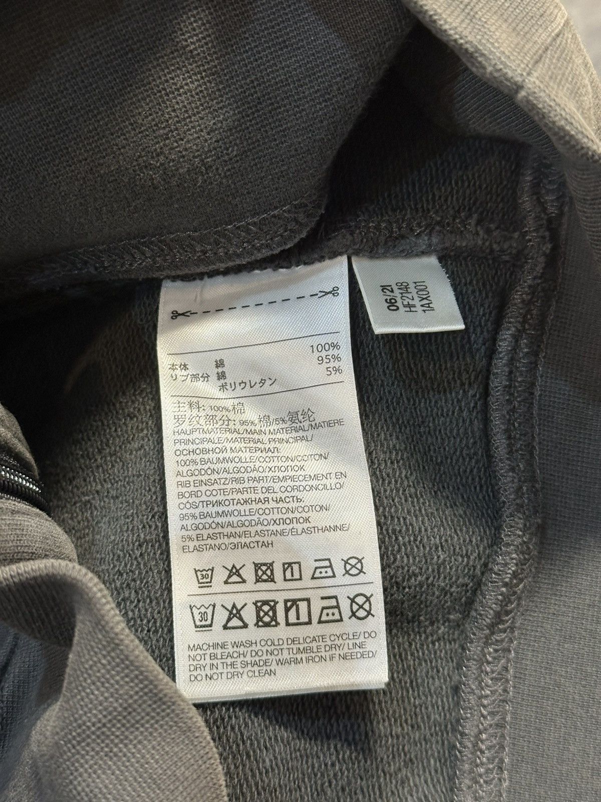 Y-3 Y-3 brand zip-up hoodie in a dark grey color. Size US M / EU 48-50 / 2 - 14 Thumbnail
