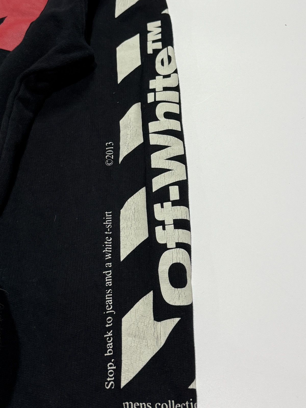 Off-White Off-White Diagonal Split logo hoodie Size US S / EU 44-46 / 1 - 12 Thumbnail