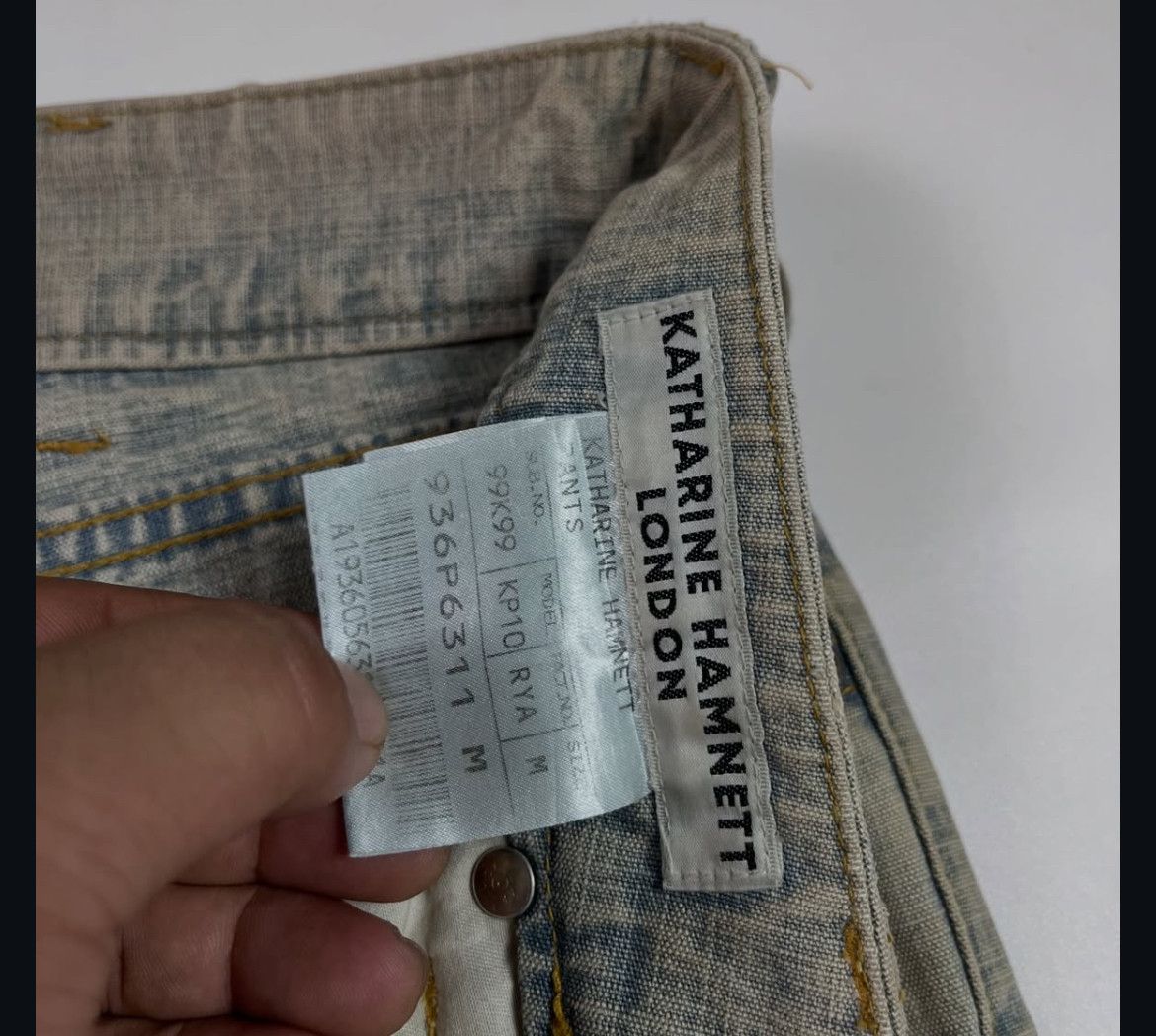 Katharine Hamnett London 2000s Katharine Hamnett London Distressed Mud Wash Jeans y2k Size US 30 / EU 46 - 7 Thumbnail