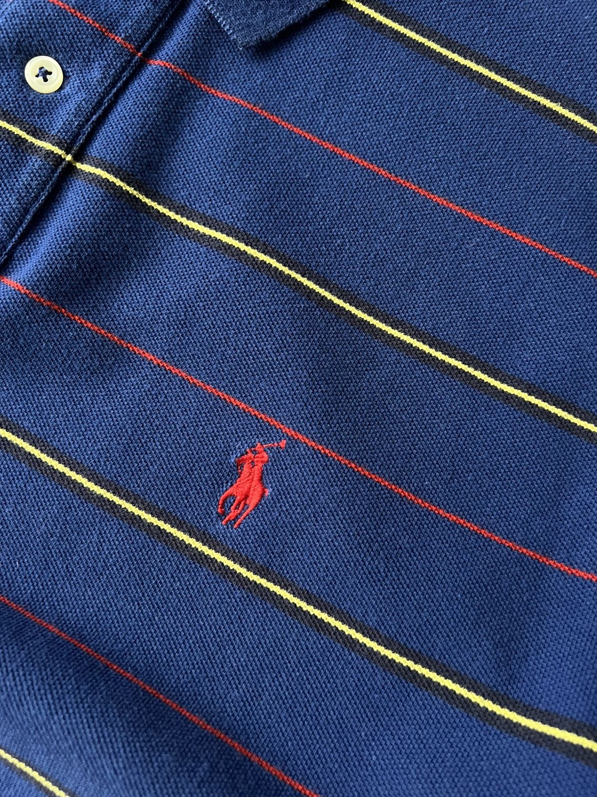 Polo Ralph Lauren Vintage Ralph Lauren Striped Polo Shirt XL – Red Pony Size US XL / EU 56 / 4 - 5 Thumbnail