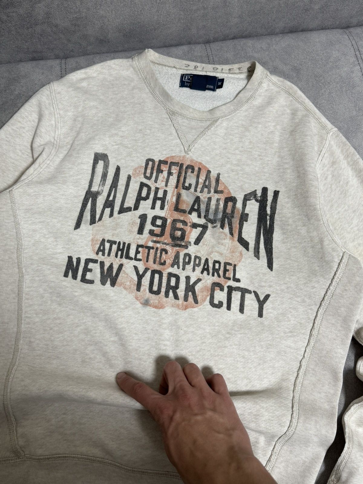 Polo Ralph Lauren × Vintage Vintage Rare Polo Ralph Lauren New York Athletic sweatshirt Size US M / EU 48-50 / 2 - 7 Thumbnail